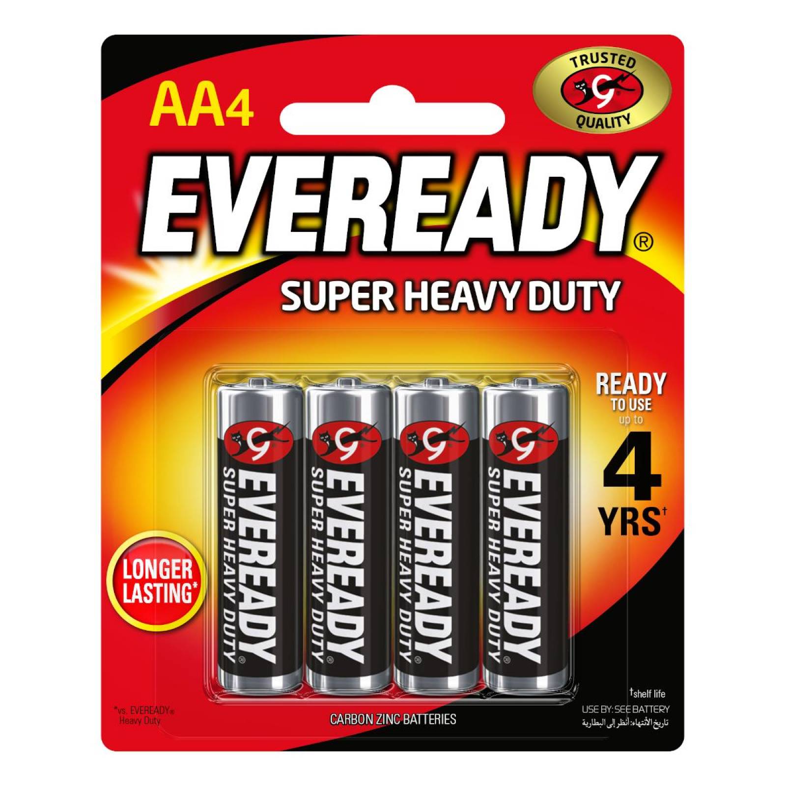 Pila Eveready Carbon Zinc Aa Blister 4 Unidades 