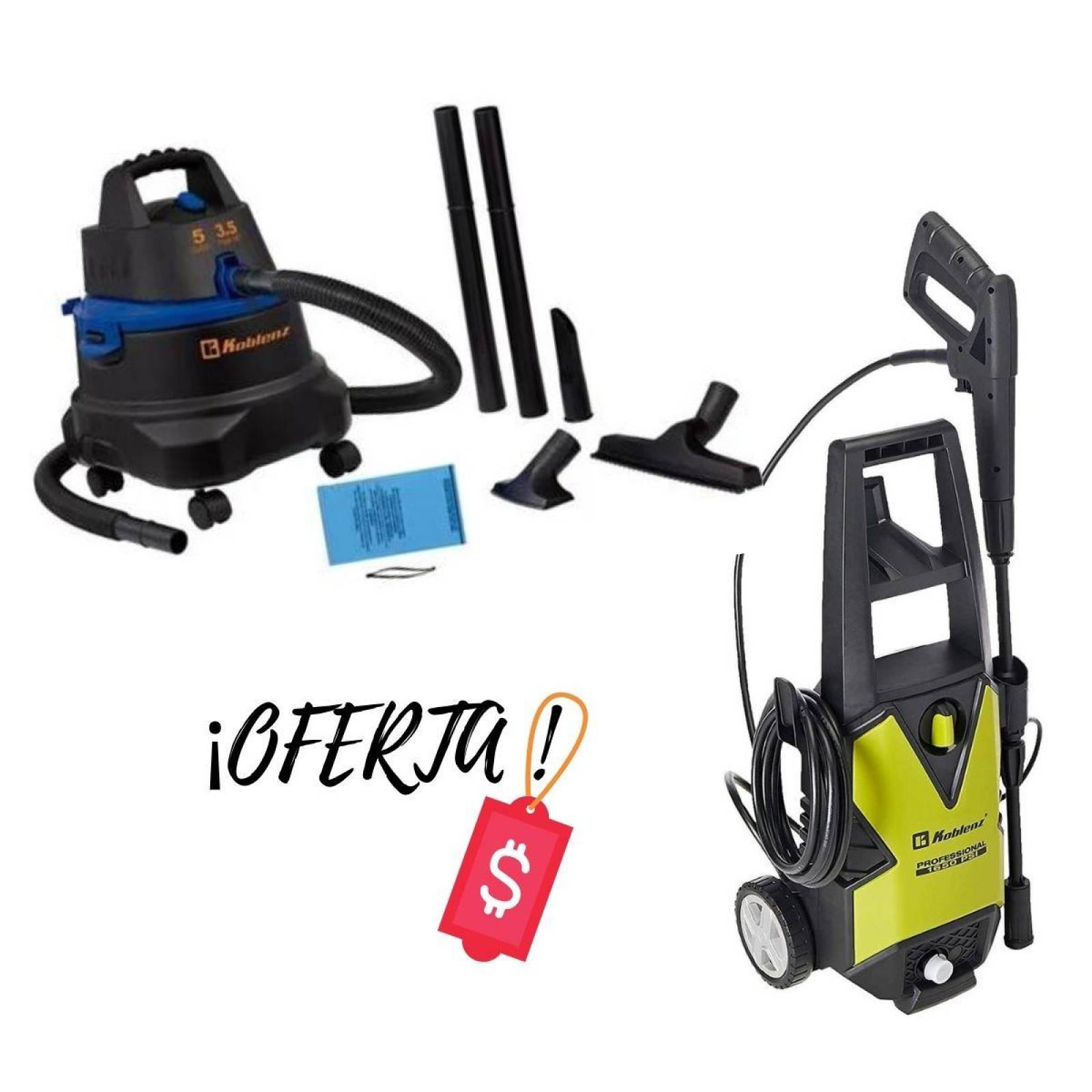 Paquete Combo Hidrolavadora + Aspiradora Koblenz