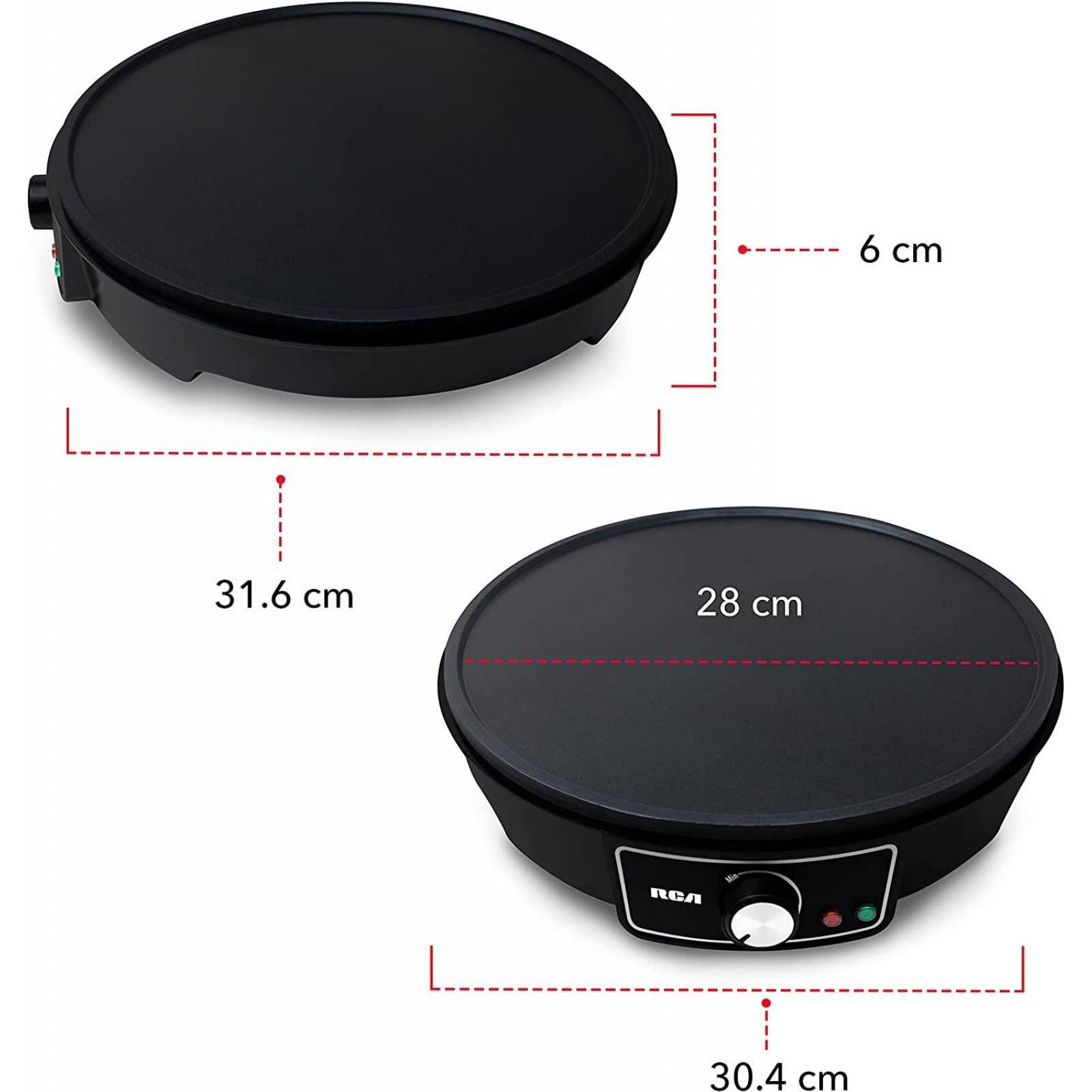 CREPERA PLANCHA MULTIFUNCION ELECTRICA RCA RC-602 