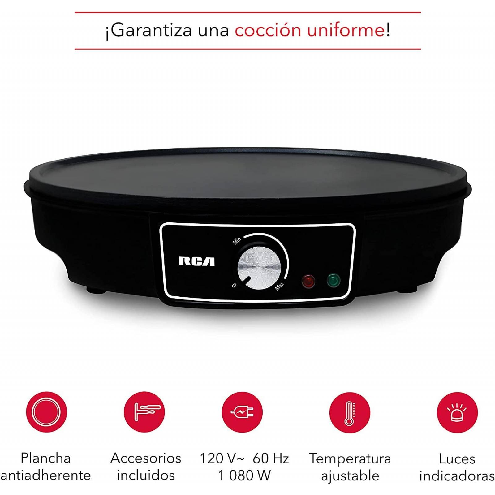 CREPERA PLANCHA MULTIFUNCION ELECTRICA RCA RC-602 