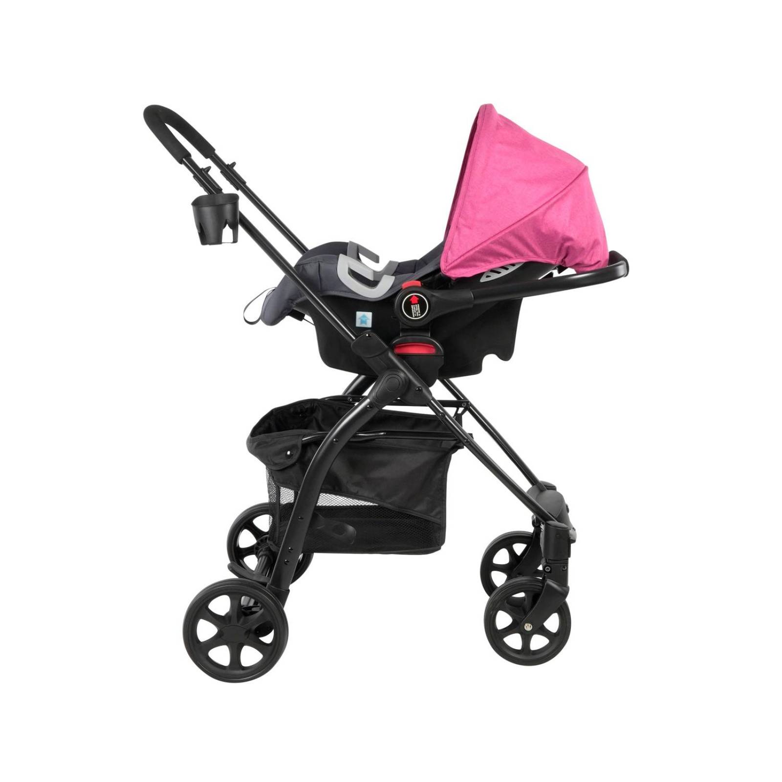 Carriola Bebe Prinsel Prima Con Portabebe Ts Rosa 