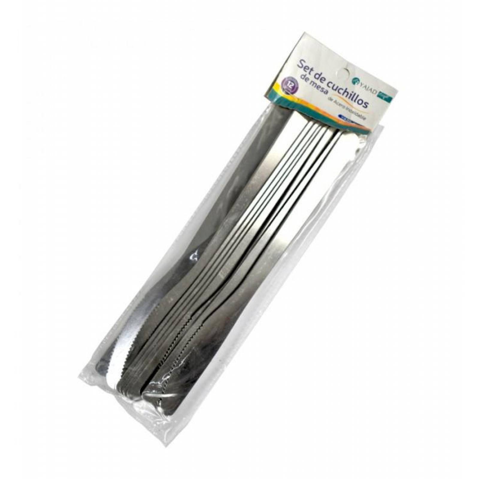 SET 12 CUCHILLOS RESTAURANTE CASA COMEDOR ACERO INOX 