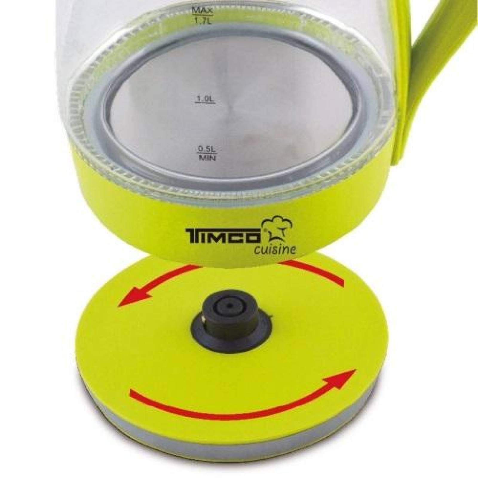 Jarra Hervidora Electrica Timco Jev02 Vidrio 1.7 Lts 
