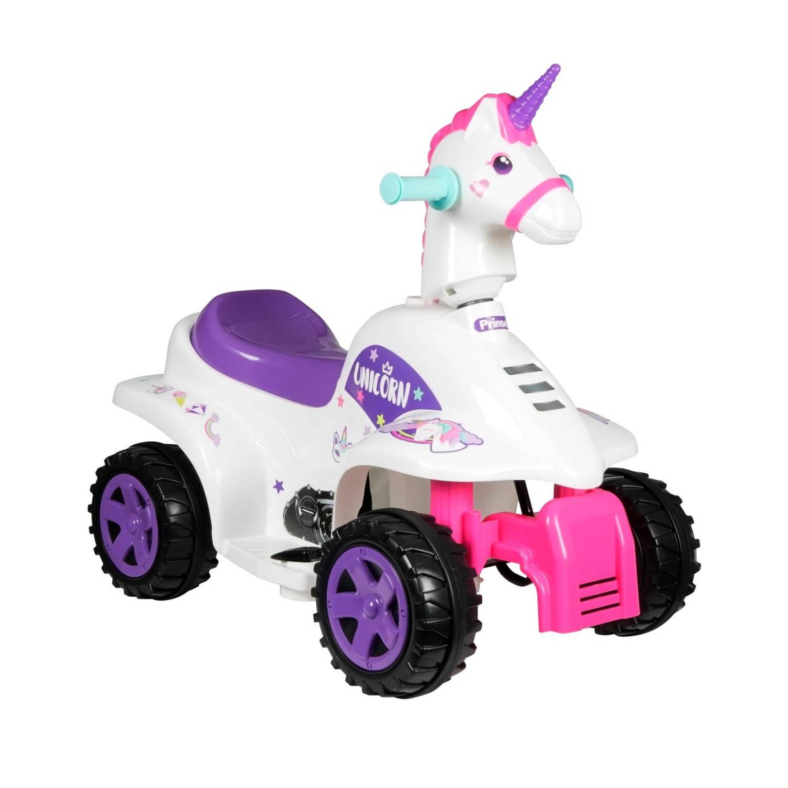 Moto Eléctrica Montable Infantil Para Niña Unicornio 