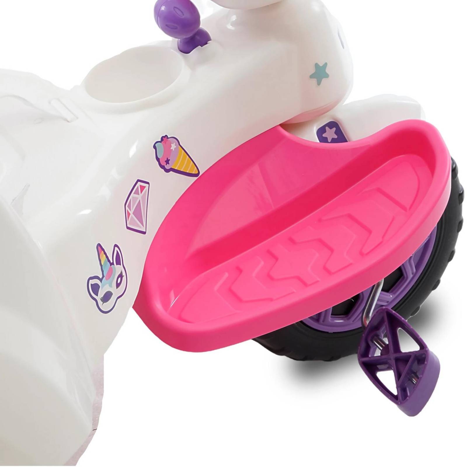 Triciclo Montable Infantil Prinsel Con Sin Empuje Unicornio