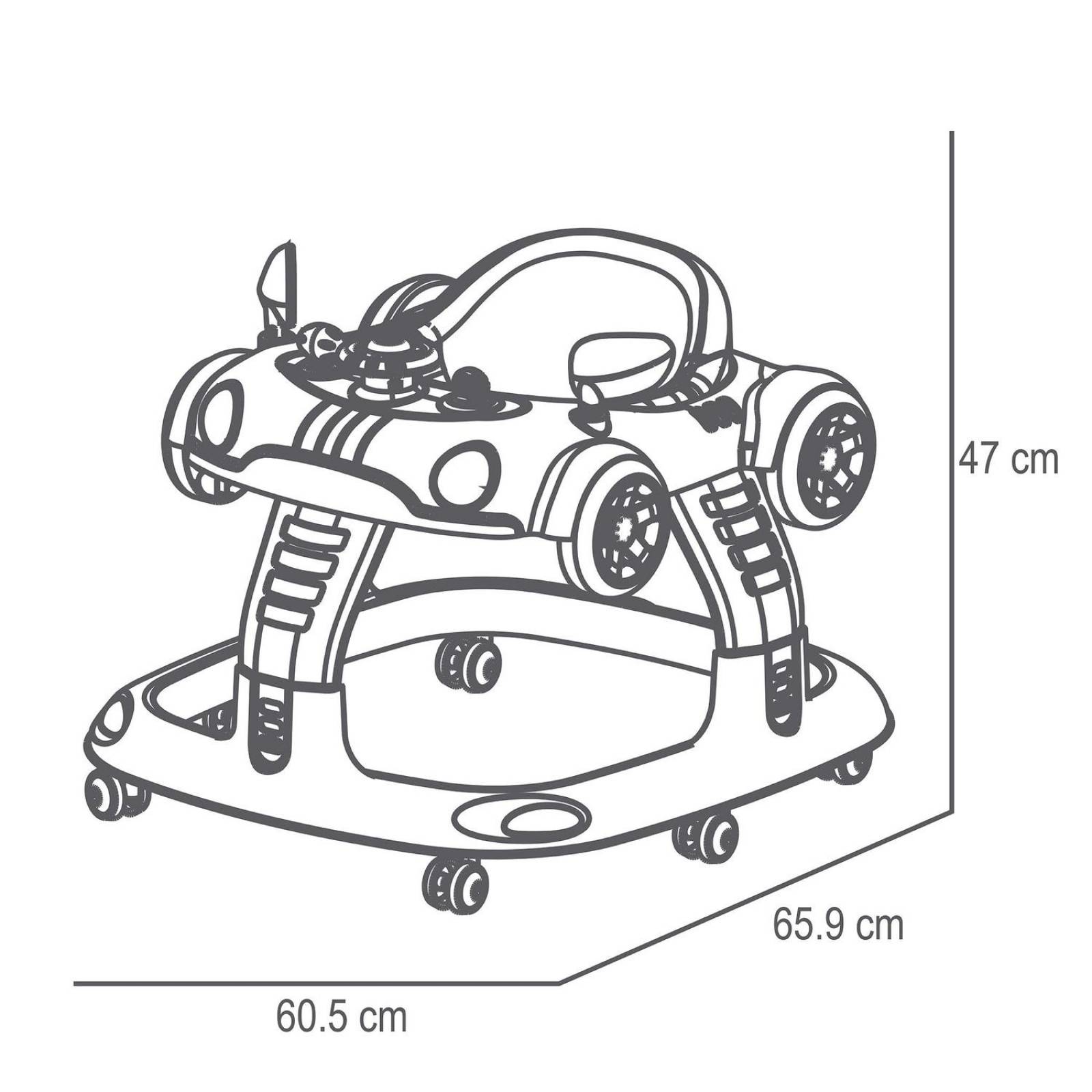 Andadera Bebe Prinsel Auto 3 Alturas Tablero Electrónico 7118 
