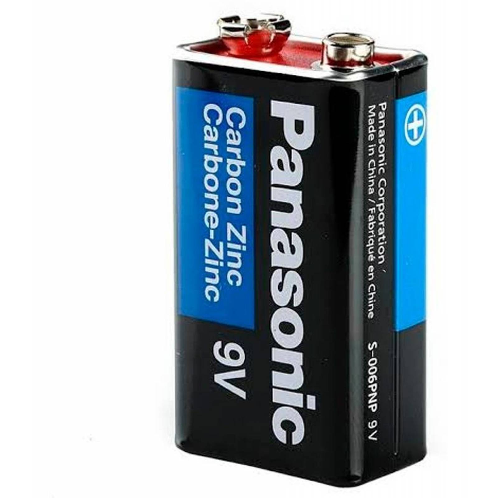 PILA PANASONIC CARBON ZINC AZUL 9V 6F22 CUADRADA 