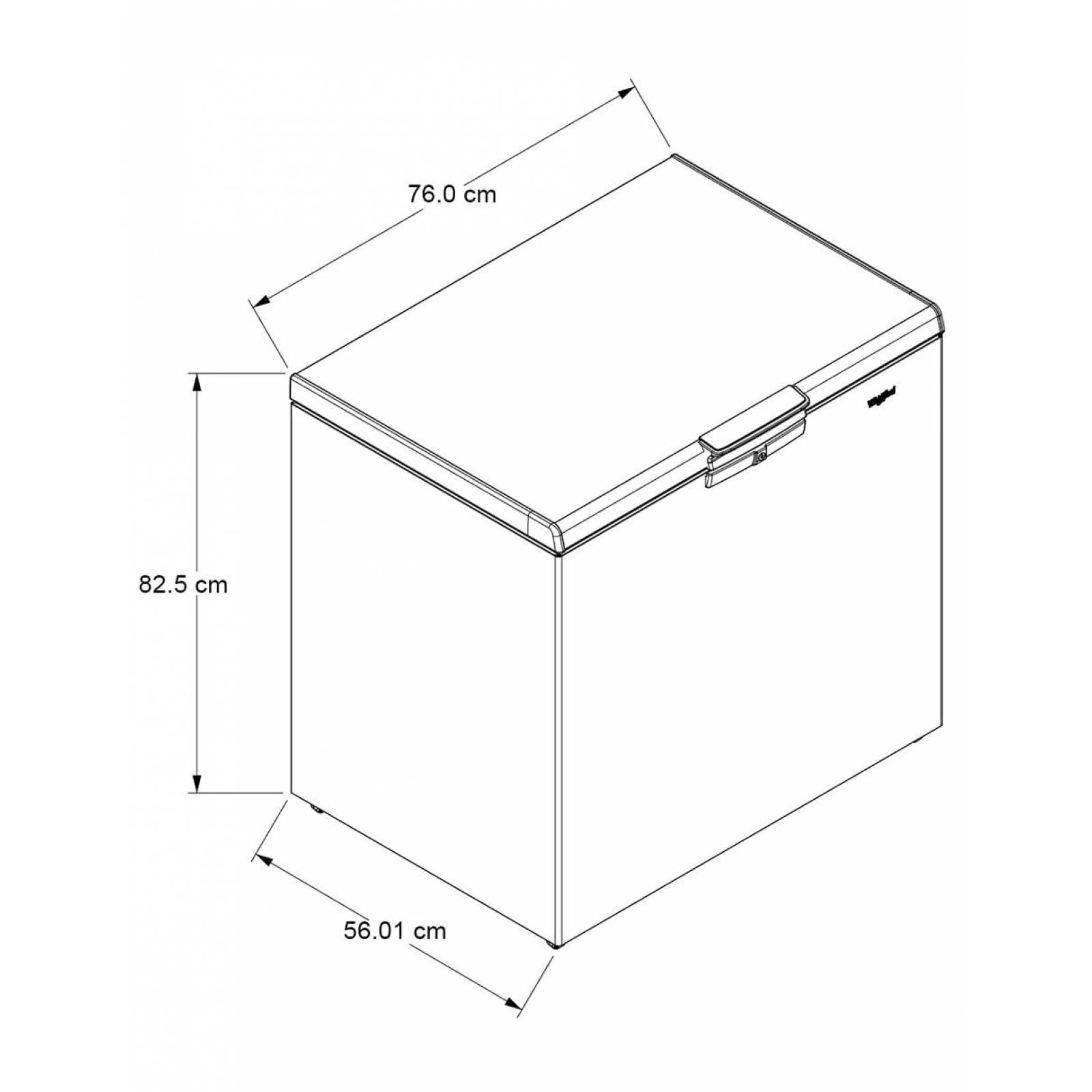 CONGELADOR HORIZONTAL WHIRLPOOL WHA14ABTES 5 PIES 