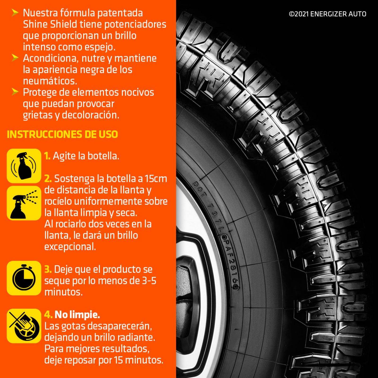 Líquido Protector Abrillantador Armor All De Llantas 650ml 