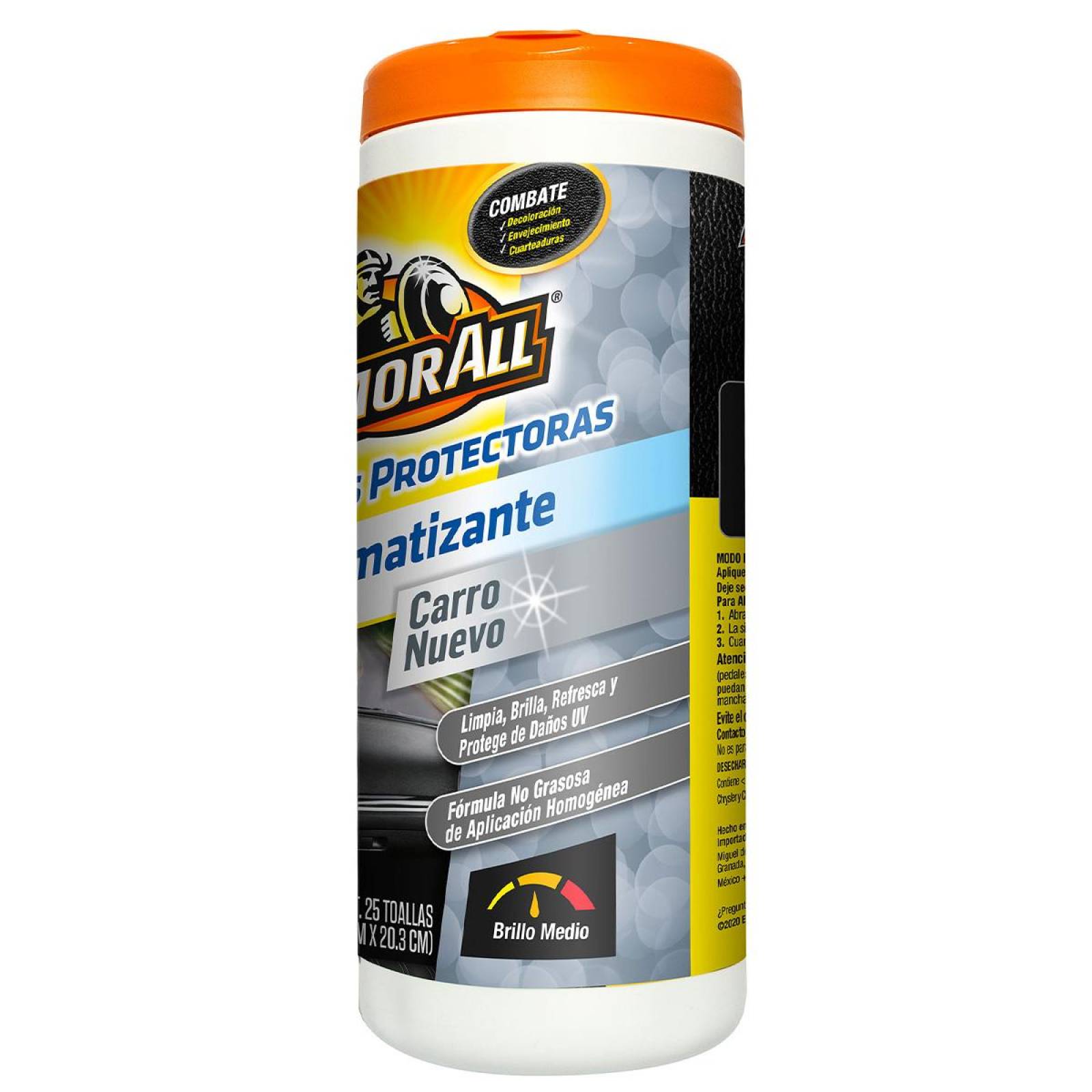 Toallitas Limpiar Armor All Protector Auto Aroma Carro Nuevo 