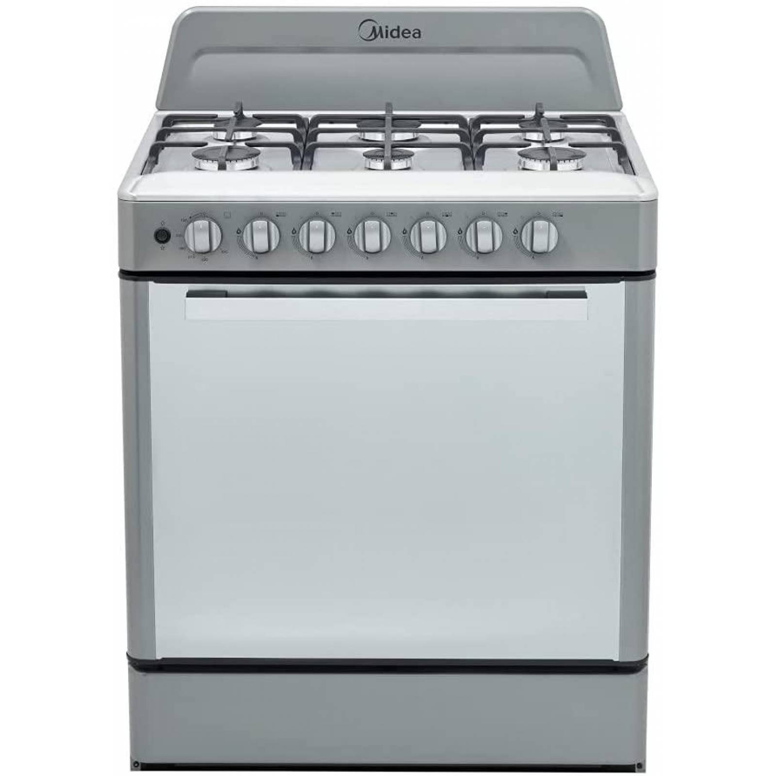 ESTUFA GAS MIDEA MGS30FS1EMG 30 PUL 6 QUEMADORES