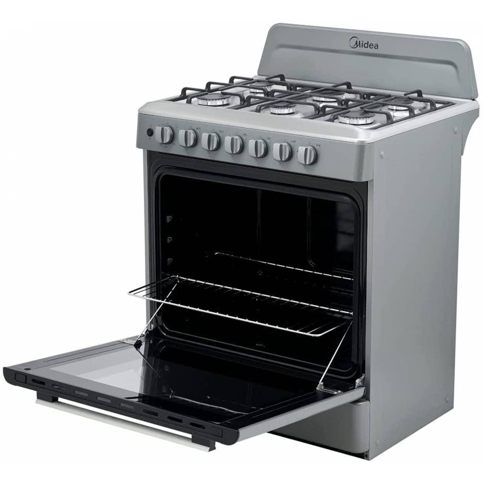 ESTUFA GAS MIDEA MGS30FS1EMG 30 PUL 6 QUEMADORES