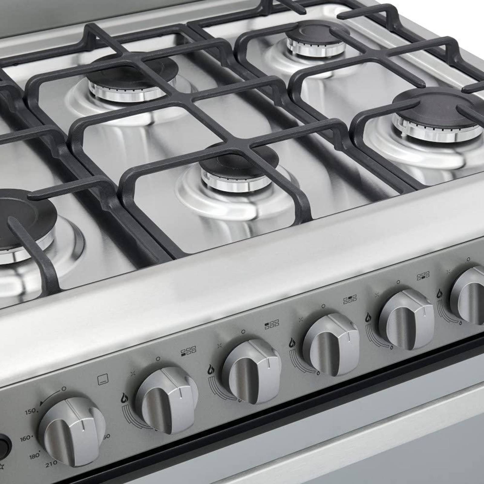 ESTUFA GAS MIDEA MGS30FS1EMG 30 PUL 6 QUEMADORES