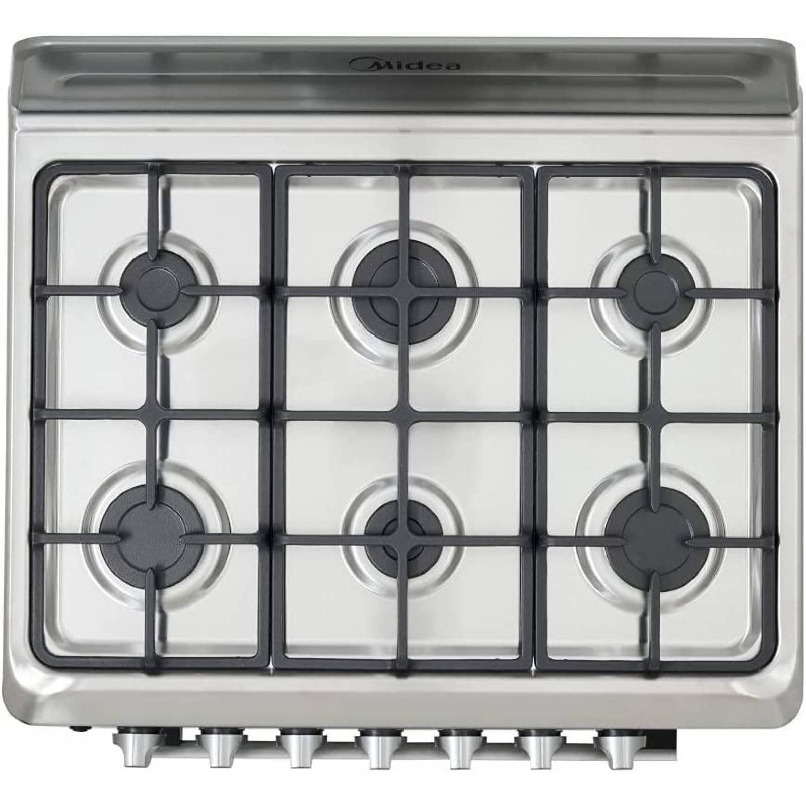 ESTUFA GAS MIDEA MGS30FS1EMG 30 PUL 6 QUEMADORES