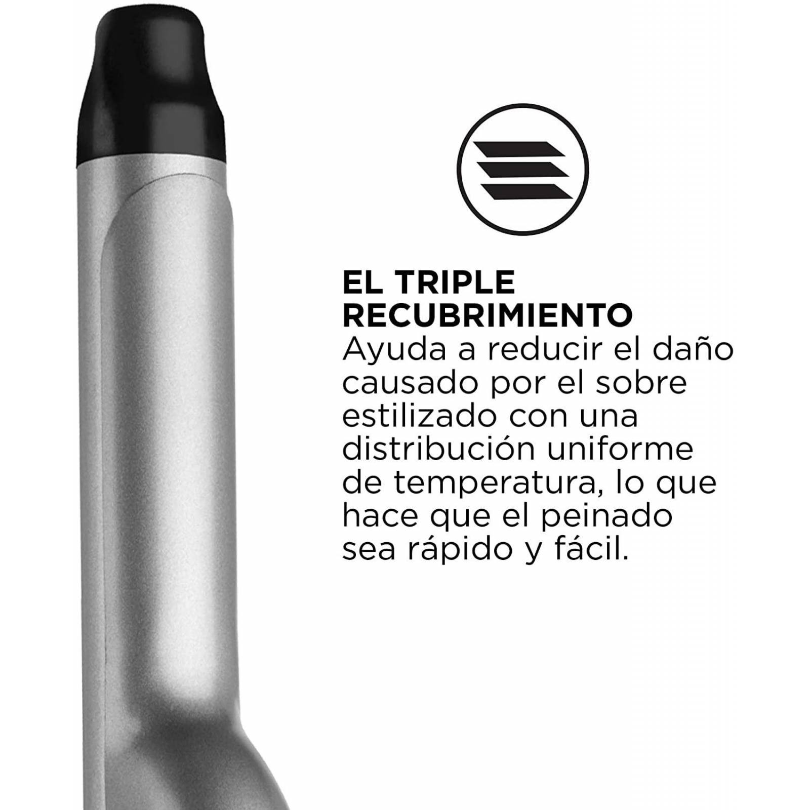 Tenaza Rizadora Revlon Rv051 Ceramica 1 Pul 