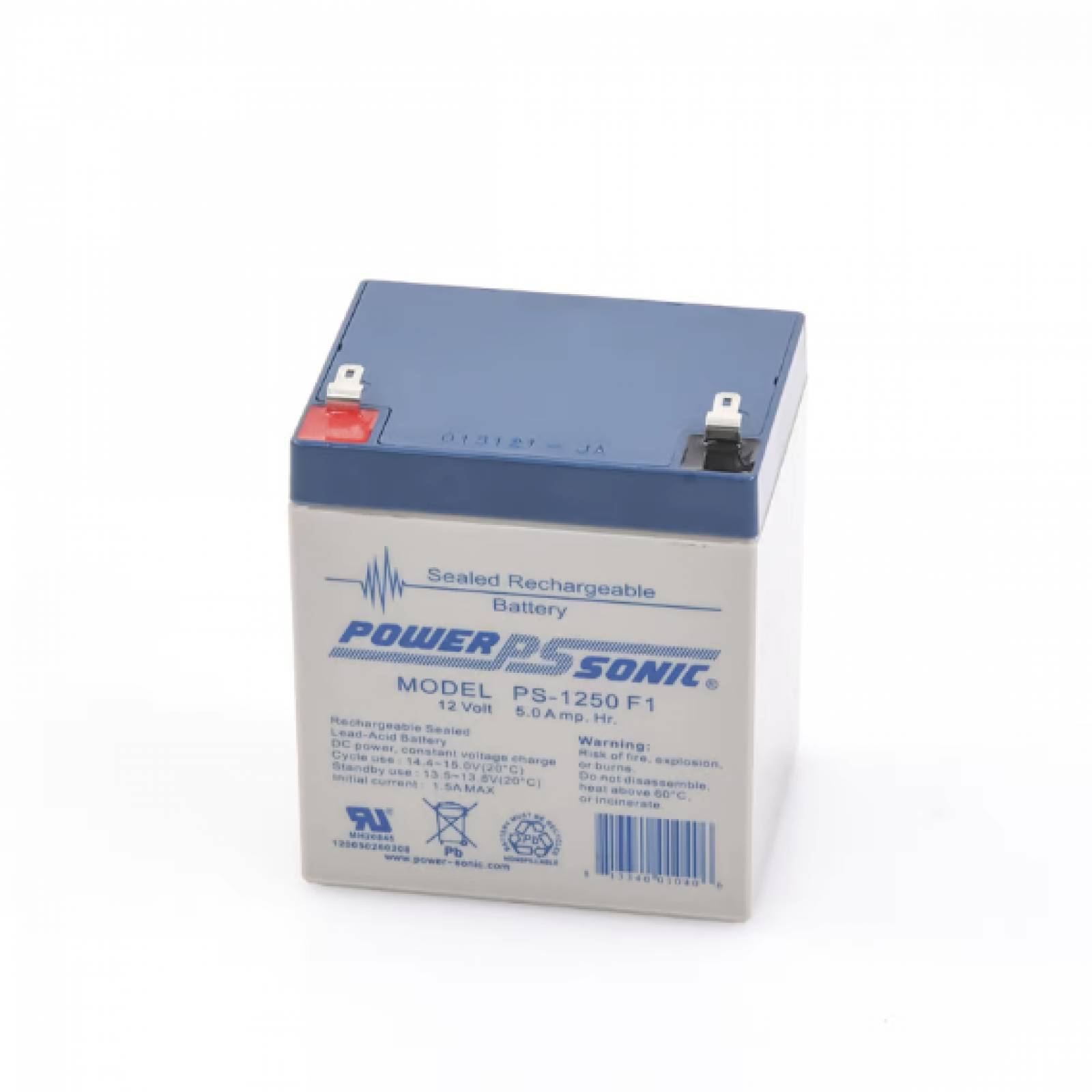 BATERIA RESPALDO POWER SONIC PS-1250 12V 5AH AGM 