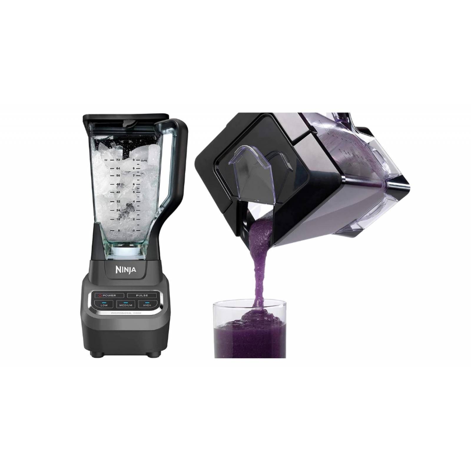 Licuadora Profesional Ninja Bl710 3 Vel 2 Litros 