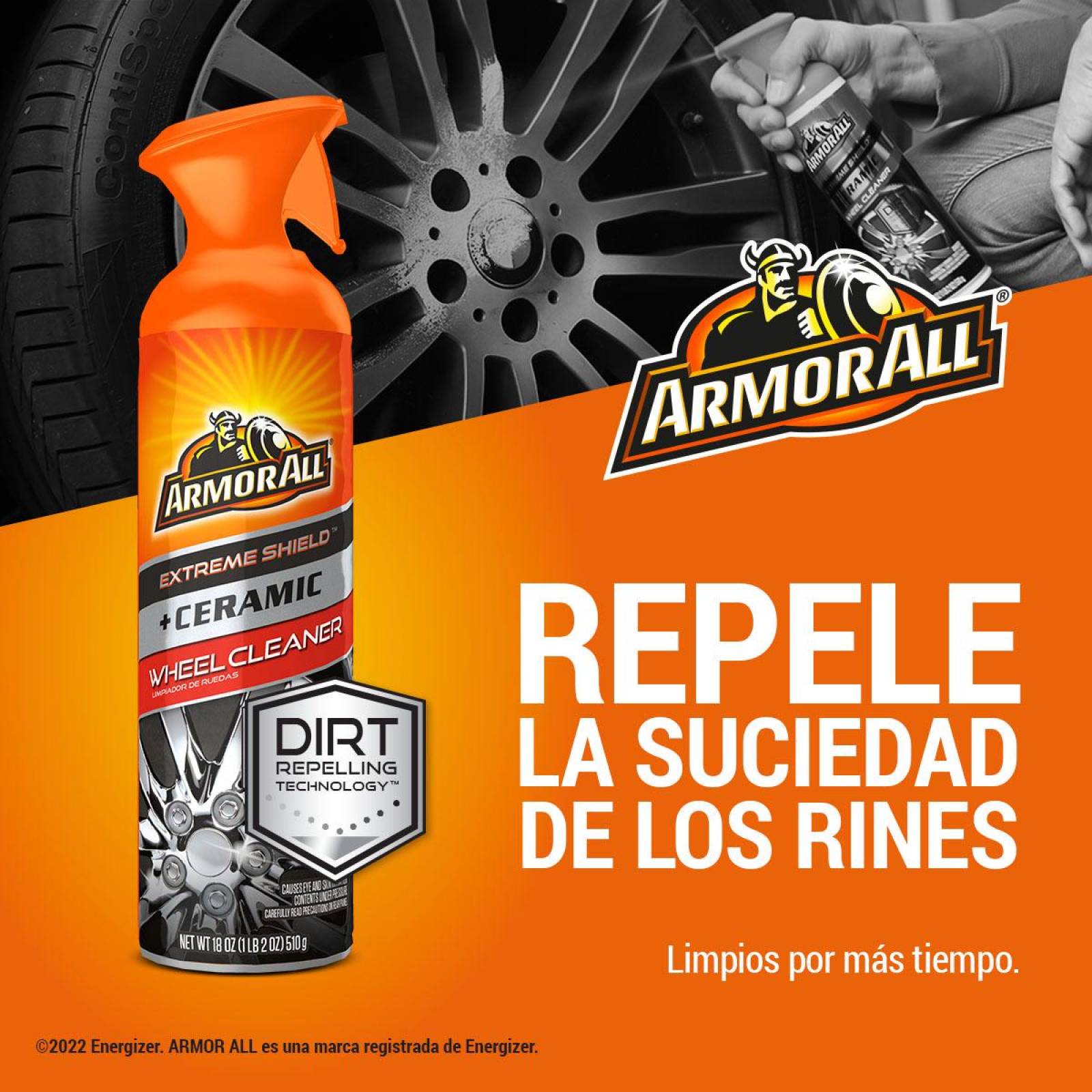 Protector Repelente Y Limpiador Para Rines Coche Armor All 