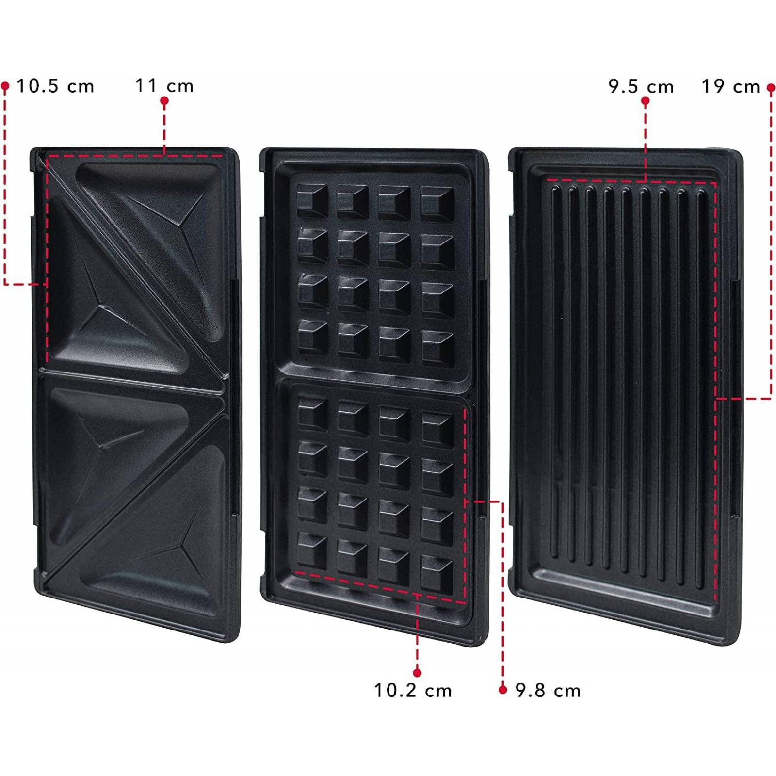 SANDWICHERA WAFLERA PARRILLA RCA RC-203 3 EN 1 