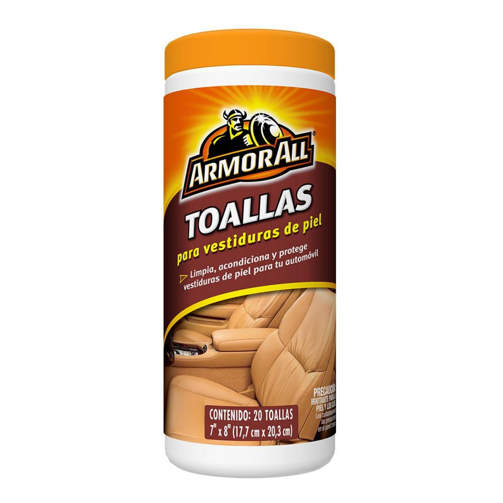 Toallitas Protectoras Limpia Acondiciona Armor All Para Piel 