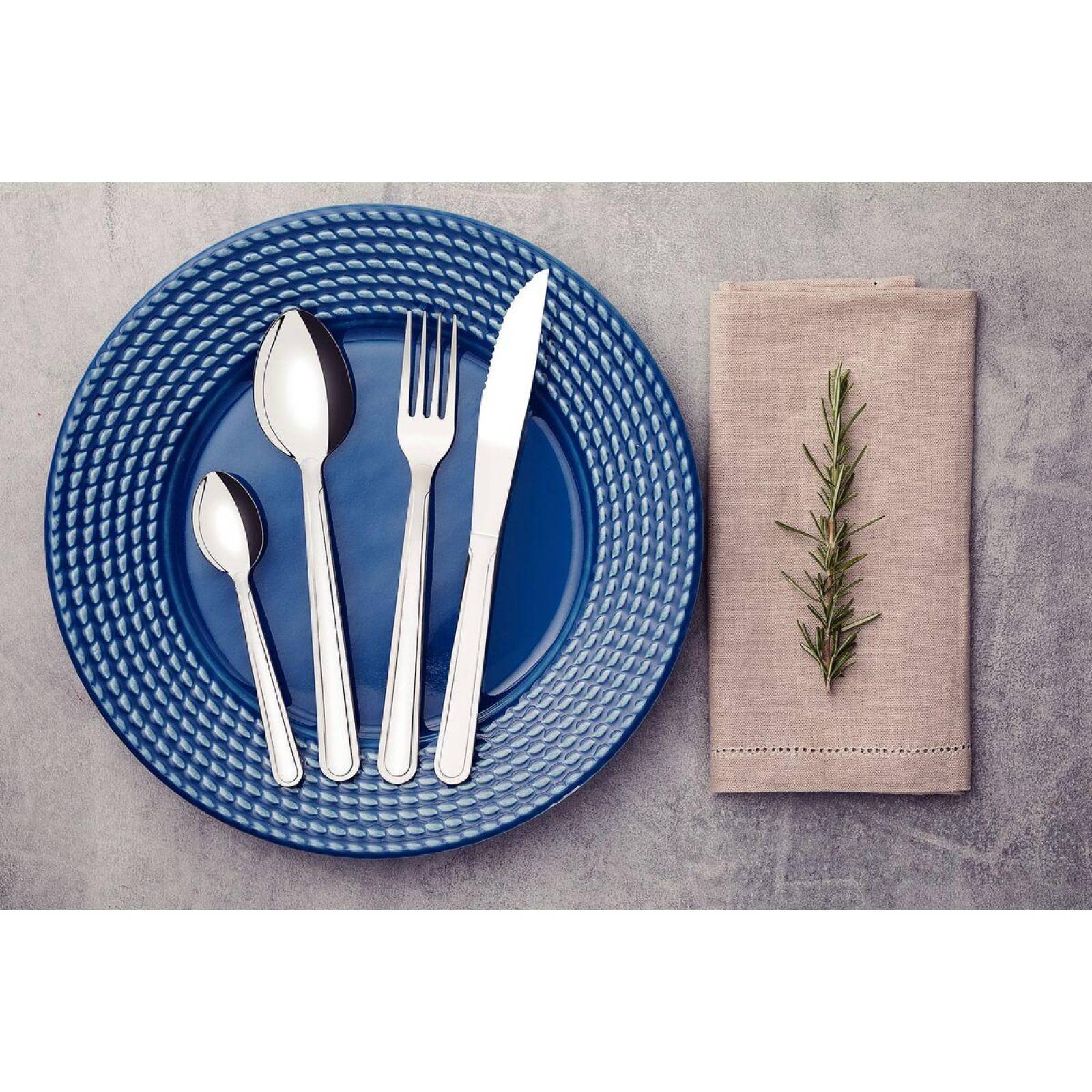 Juego De Cubiertos Buzios 24 Piezas Acero Inox Tramontina 