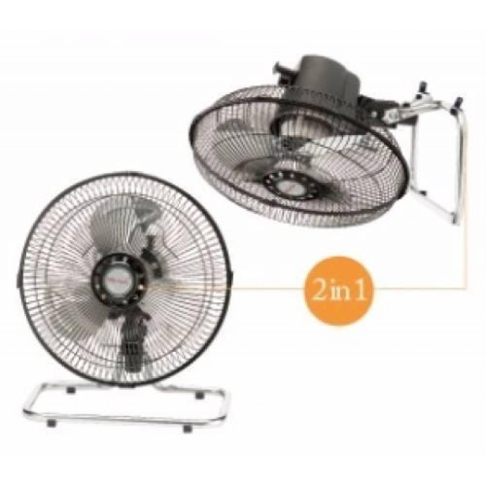 Ventilador Mytek 3372 12 Pulg Piso 3vel 2 En 1 Metalica 