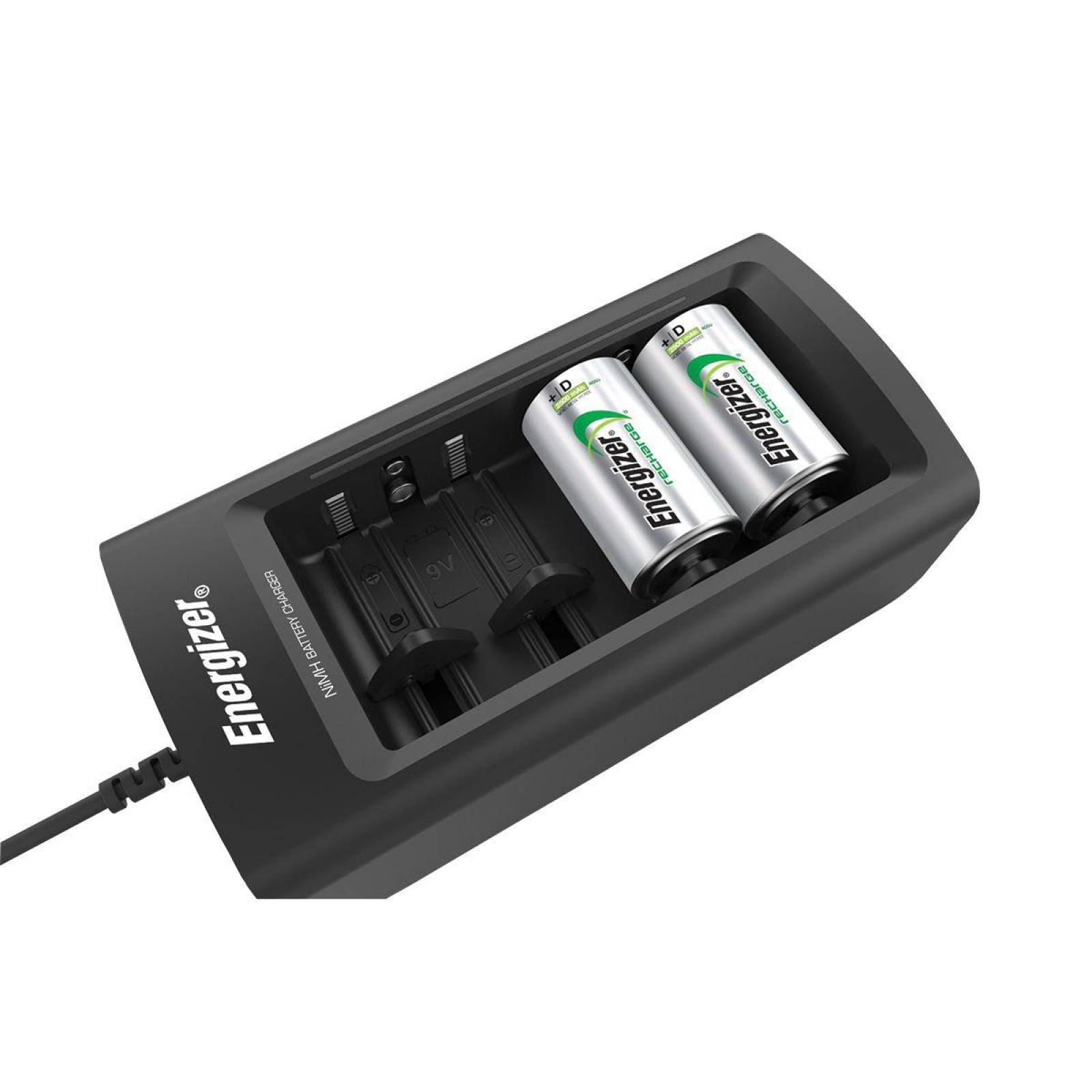 Cargador Universal De Pilas Energizer + 1 Pila 9v Recargable 