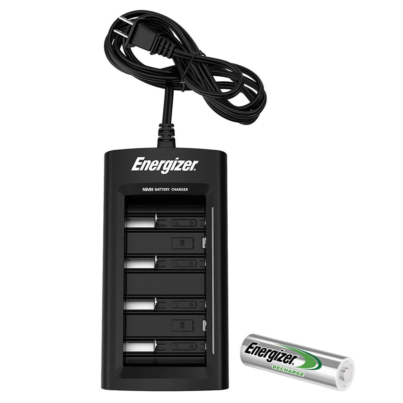 Cargador Universal Pilas Energizer + 4 Pilas Recargables Aa 