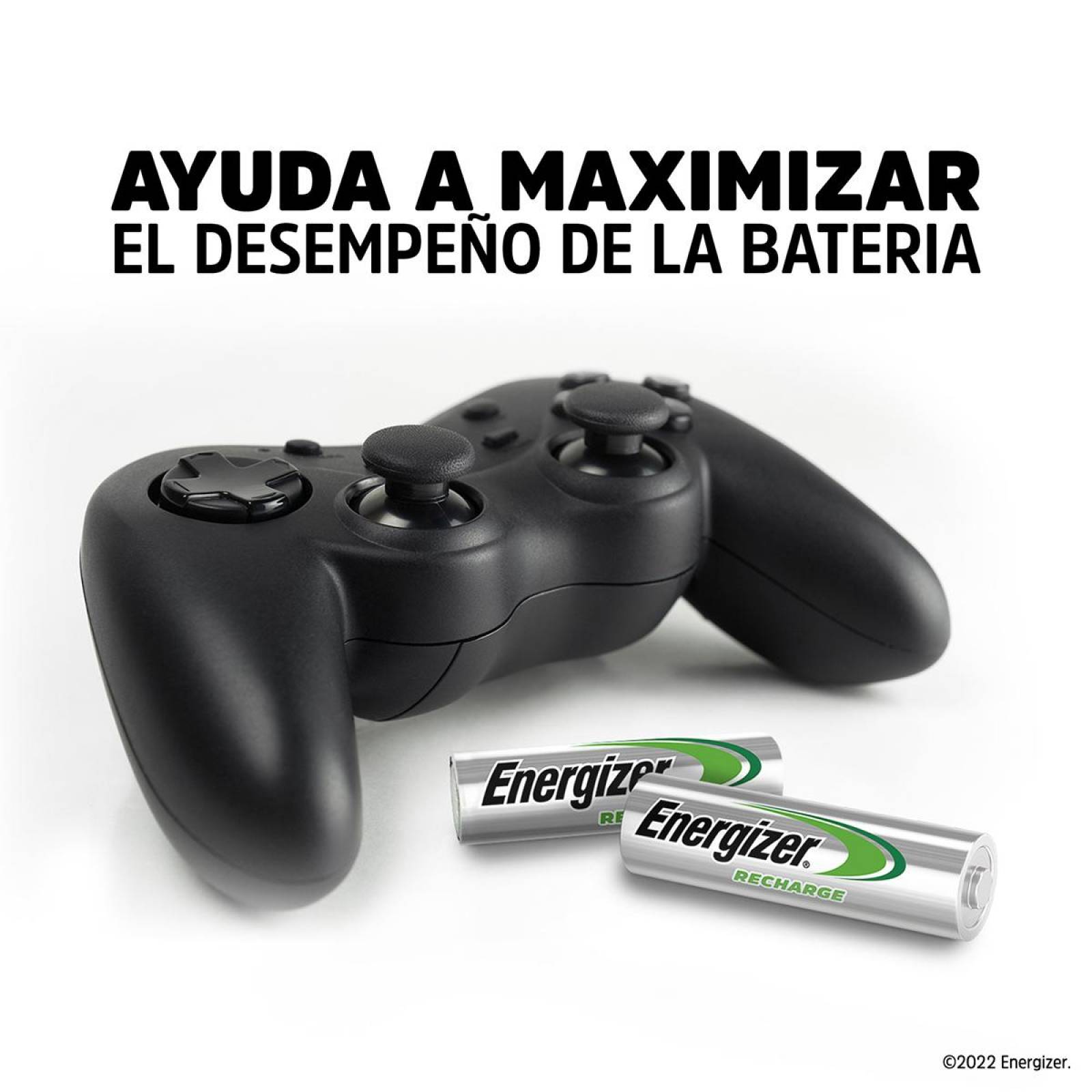 Cargador De Pilas Energizer Maxi + 4 Pilas Recargables Aa 