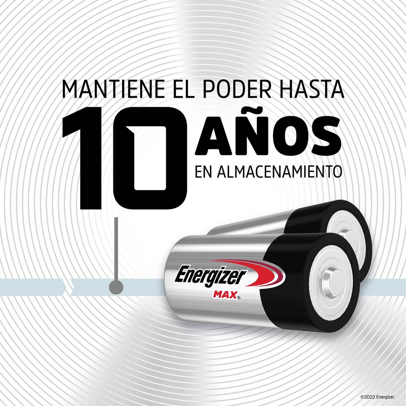 Pila Energizer Max Alcalina C Con 2 E93 Gorda Chica 