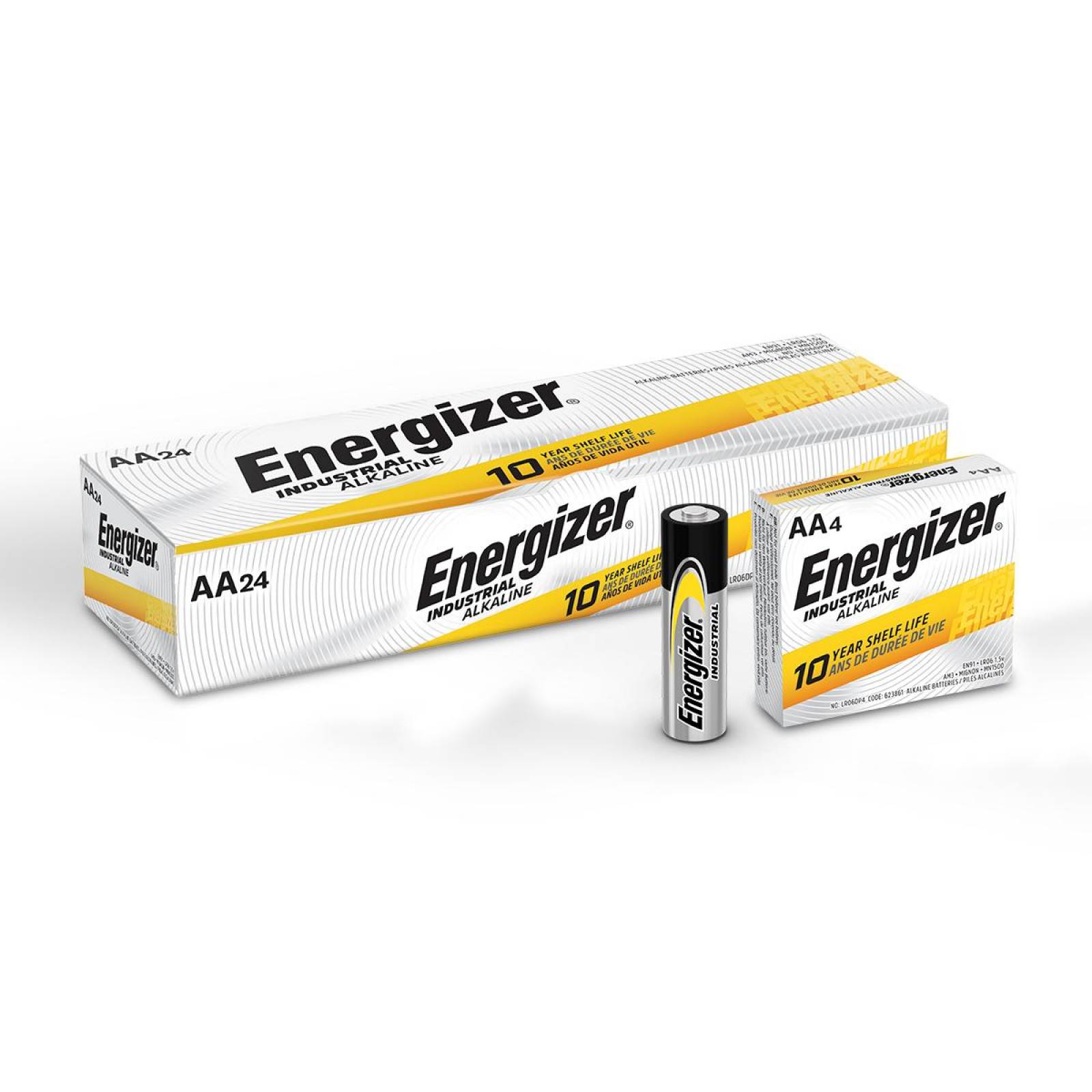 Pila Energizer Industrial Alcalina Aa 96 Unidades En91 