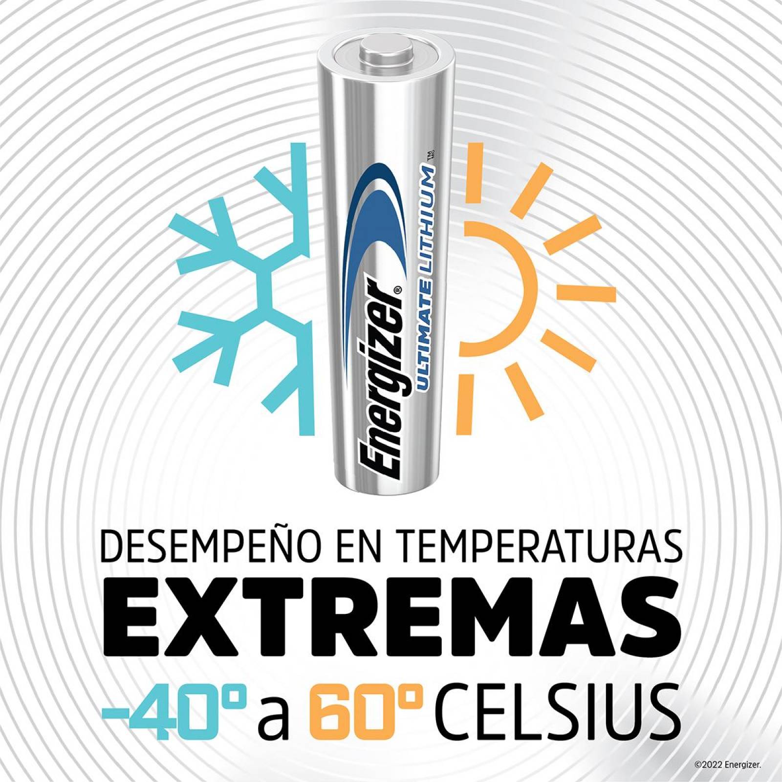 Pila Energizer Litio Aa Blister 12 Unidades 1.5v 