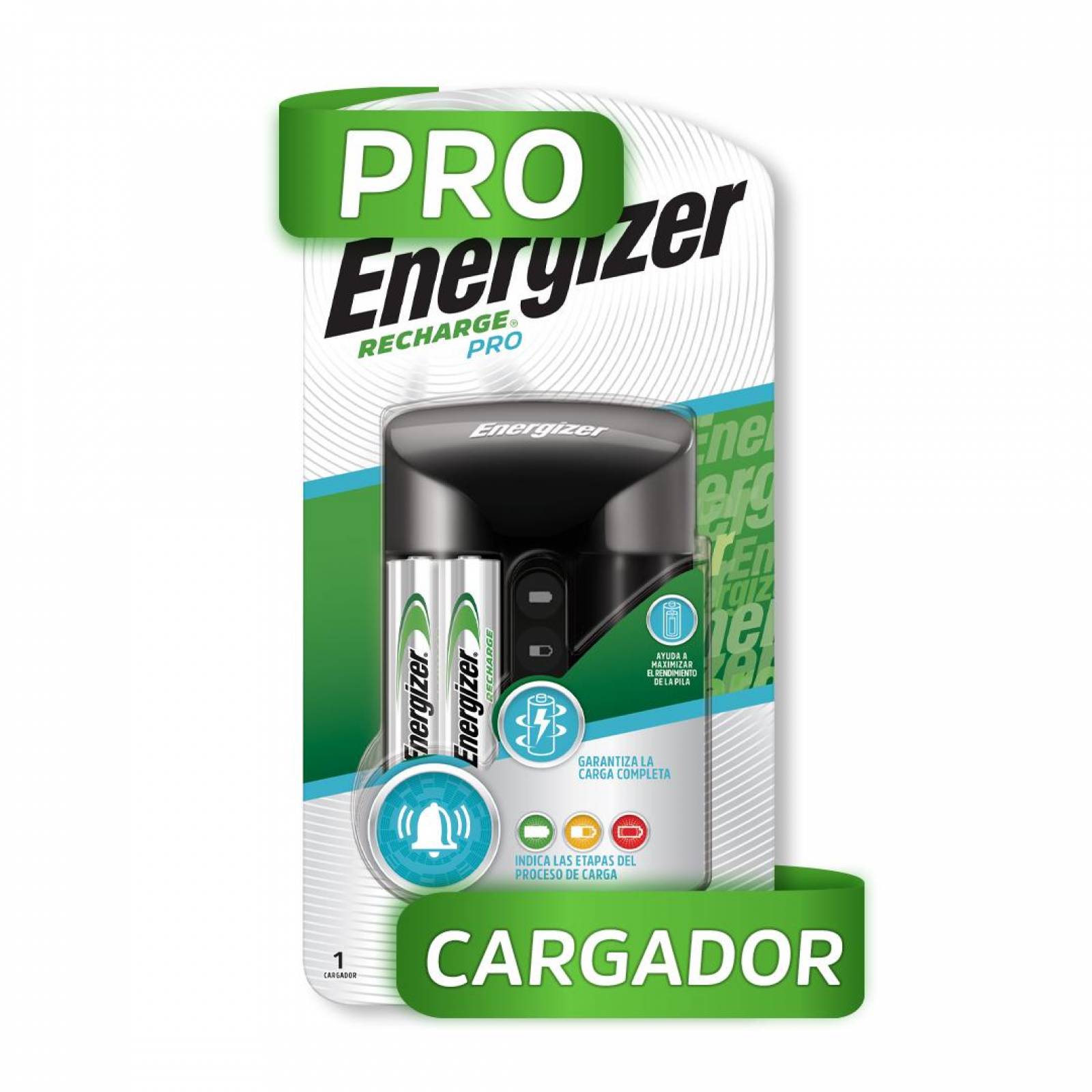 Cargador Pilas Energizer CHPRO Incluye 2 Pilas AA