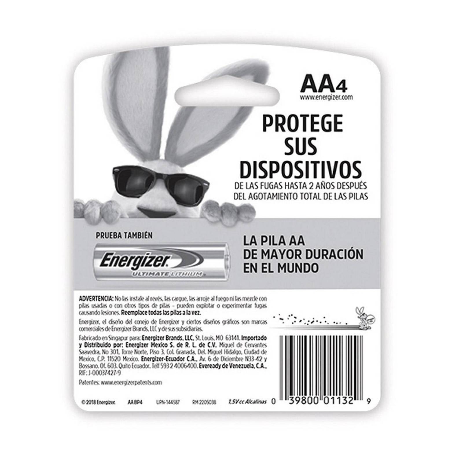 Pila Energizer Max Alcalina Aa Con 4 Piezas E91 