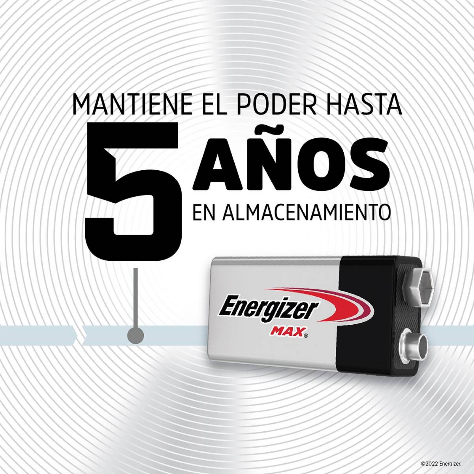 Pila Energizer Max Alcalina 9v Cuadrada 522bp-1 