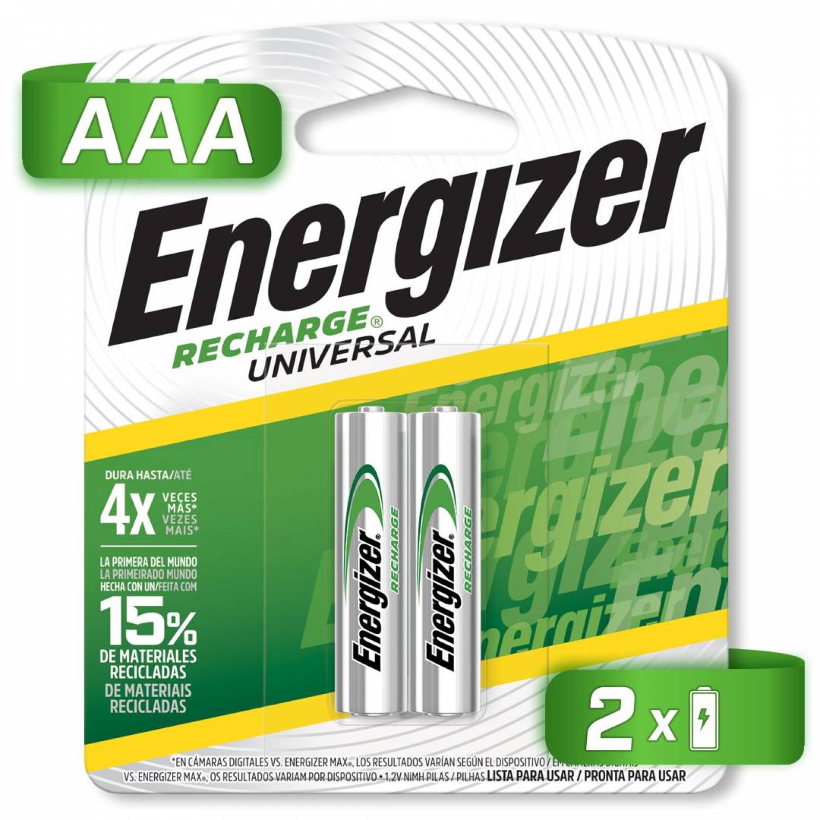 Pila Energizer Recargable Aaa Con 2 700mah 