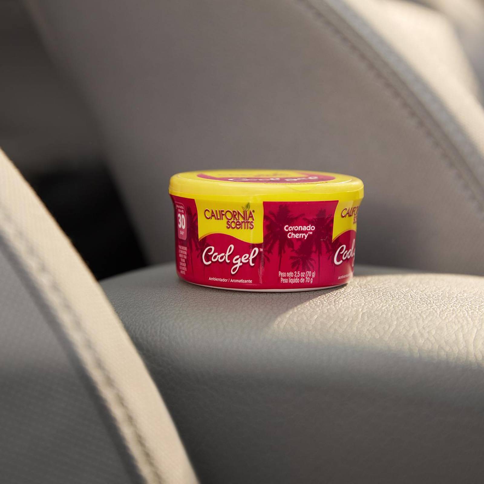 12 Aromatizante Gel Coche California Scents Cherry 2.5oz 