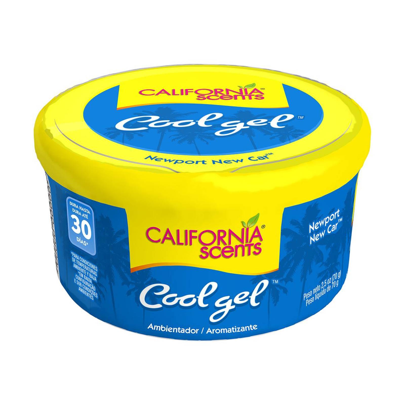 12 Aromatizante Gel California Coche Nuevo 2.5oz 