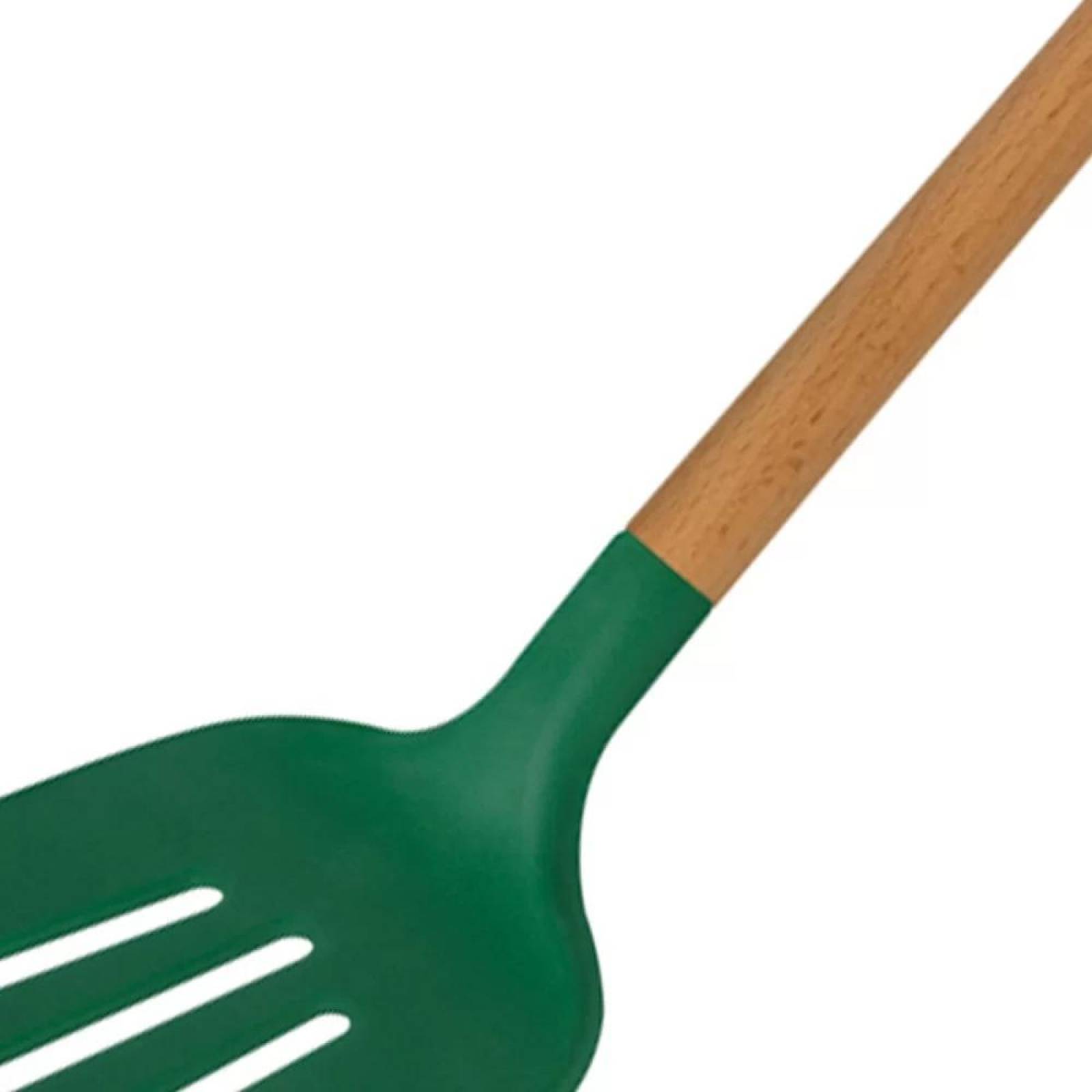 Espatula Tramontina Silicona Mango Madera Antiadherente 