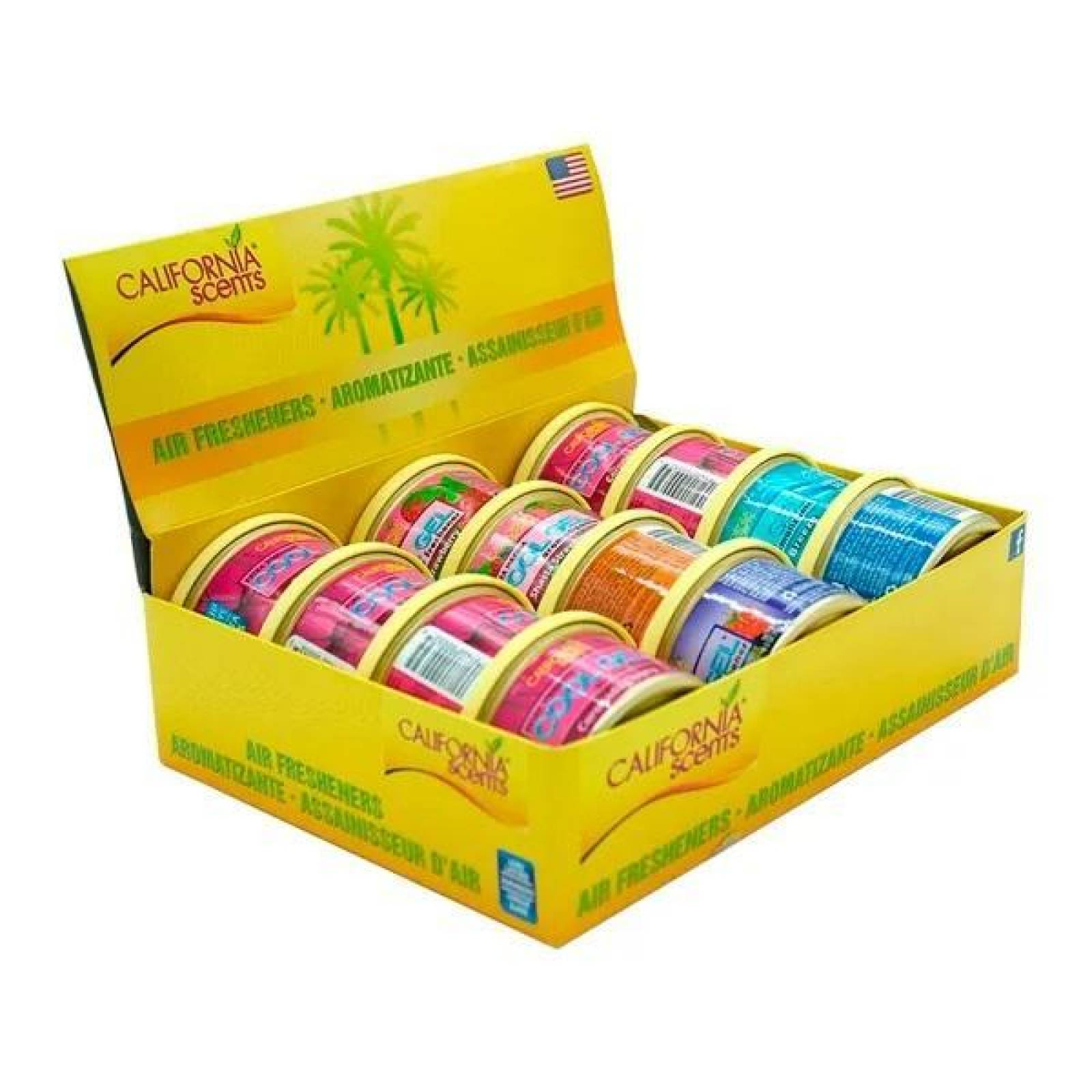 AROMATIZANTE CALIFORNIA SCENTS VARIOS AROMAS 18 PIEZAS 