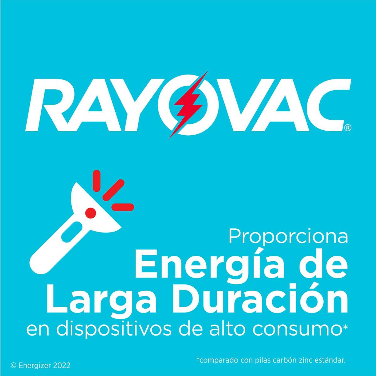 Pila Rayovac Alcalina 9v Rectangular Blister Con 1 