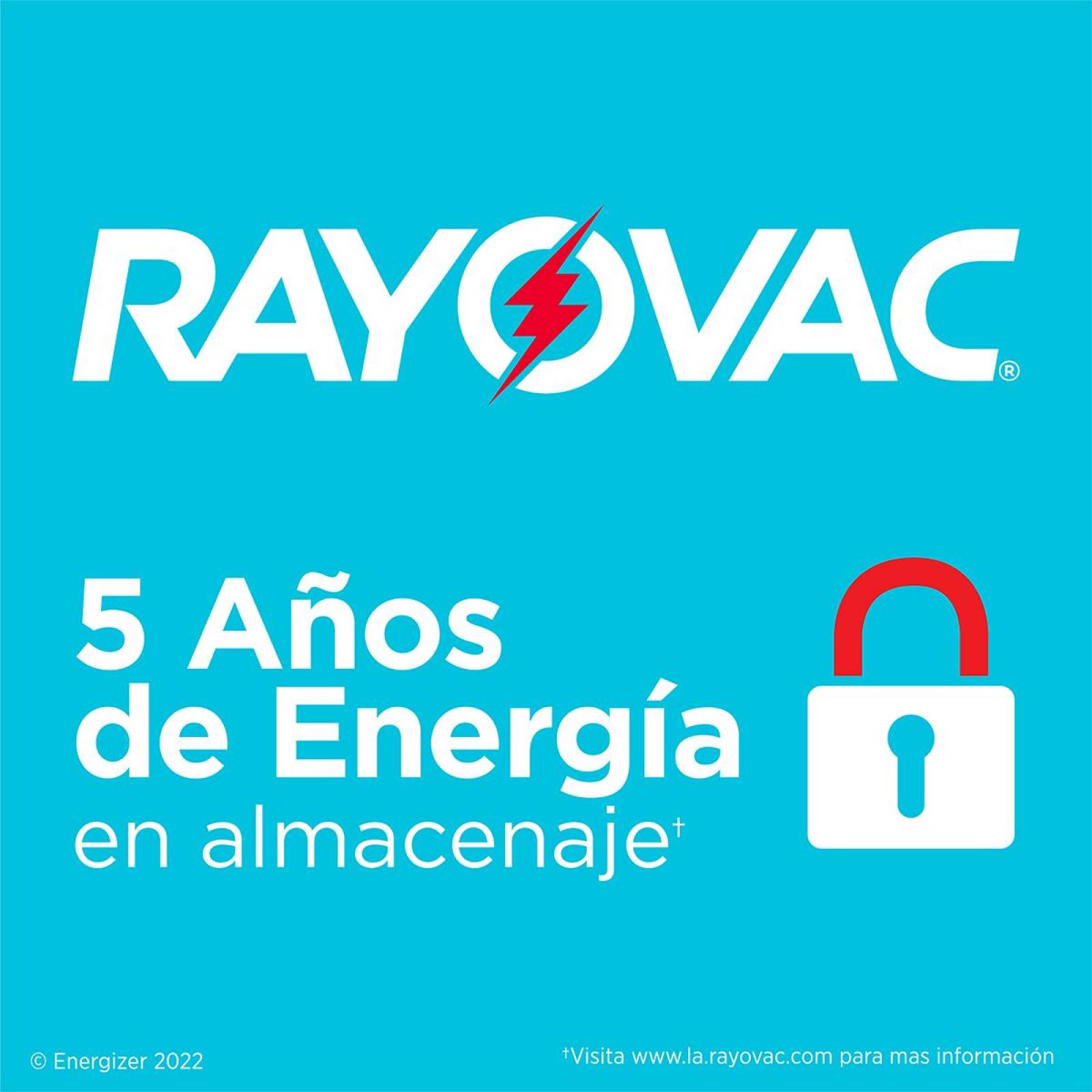 Pila Rayovac Alcalina 9v Rectangular Blister Con 1 