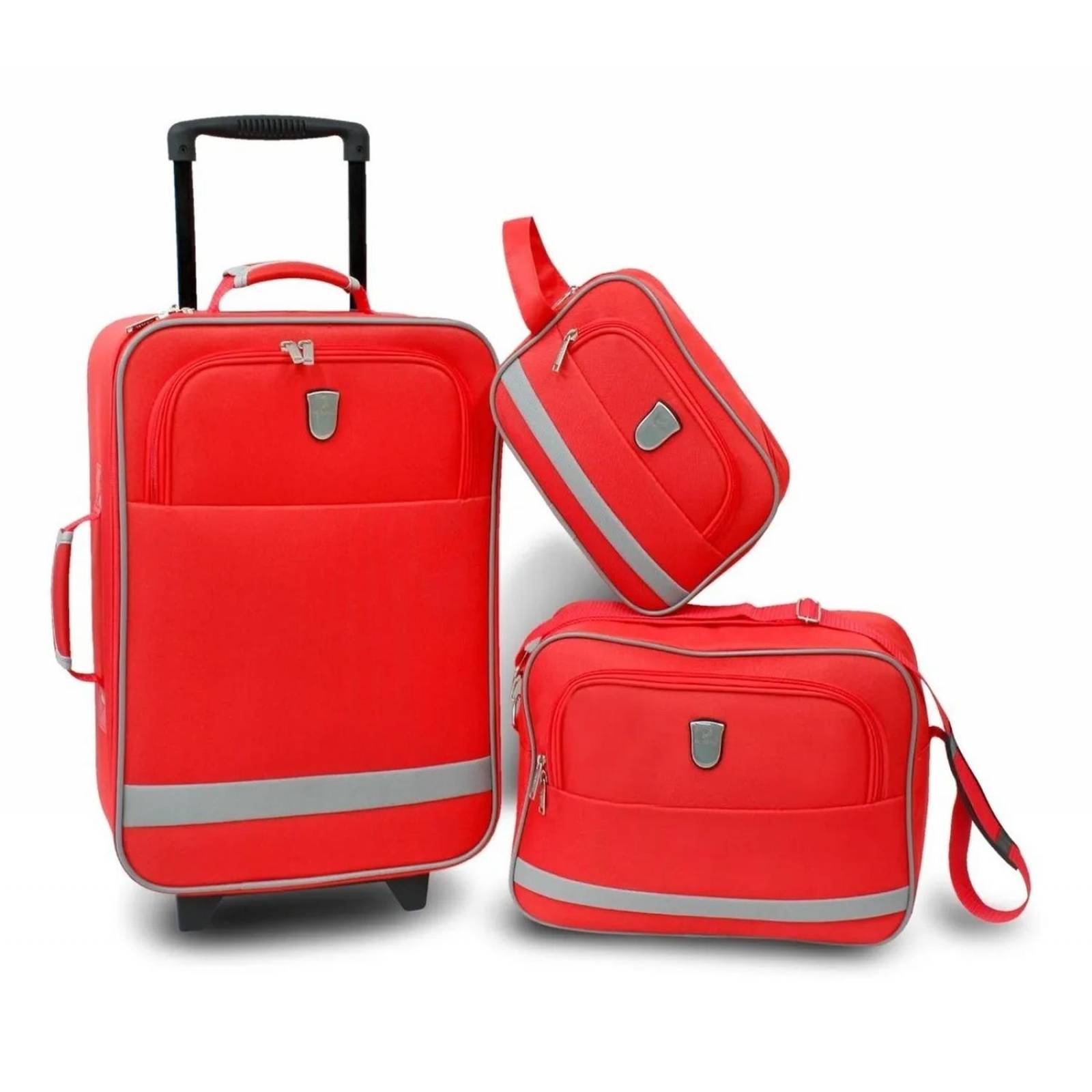 MALETA DE VIAJE CARRY ON + MALETIN + ESTUCHE COMBO 