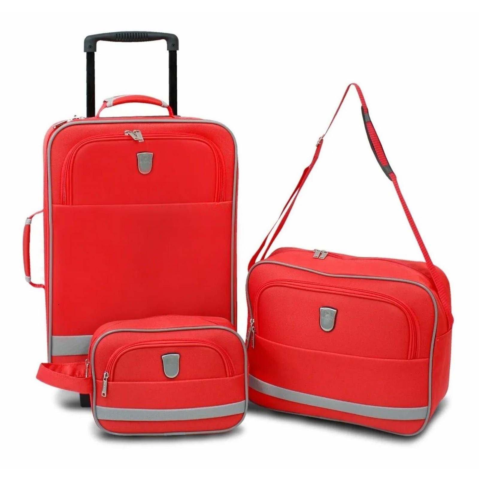 MALETA DE VIAJE CARRY ON + MALETIN + ESTUCHE COMBO 