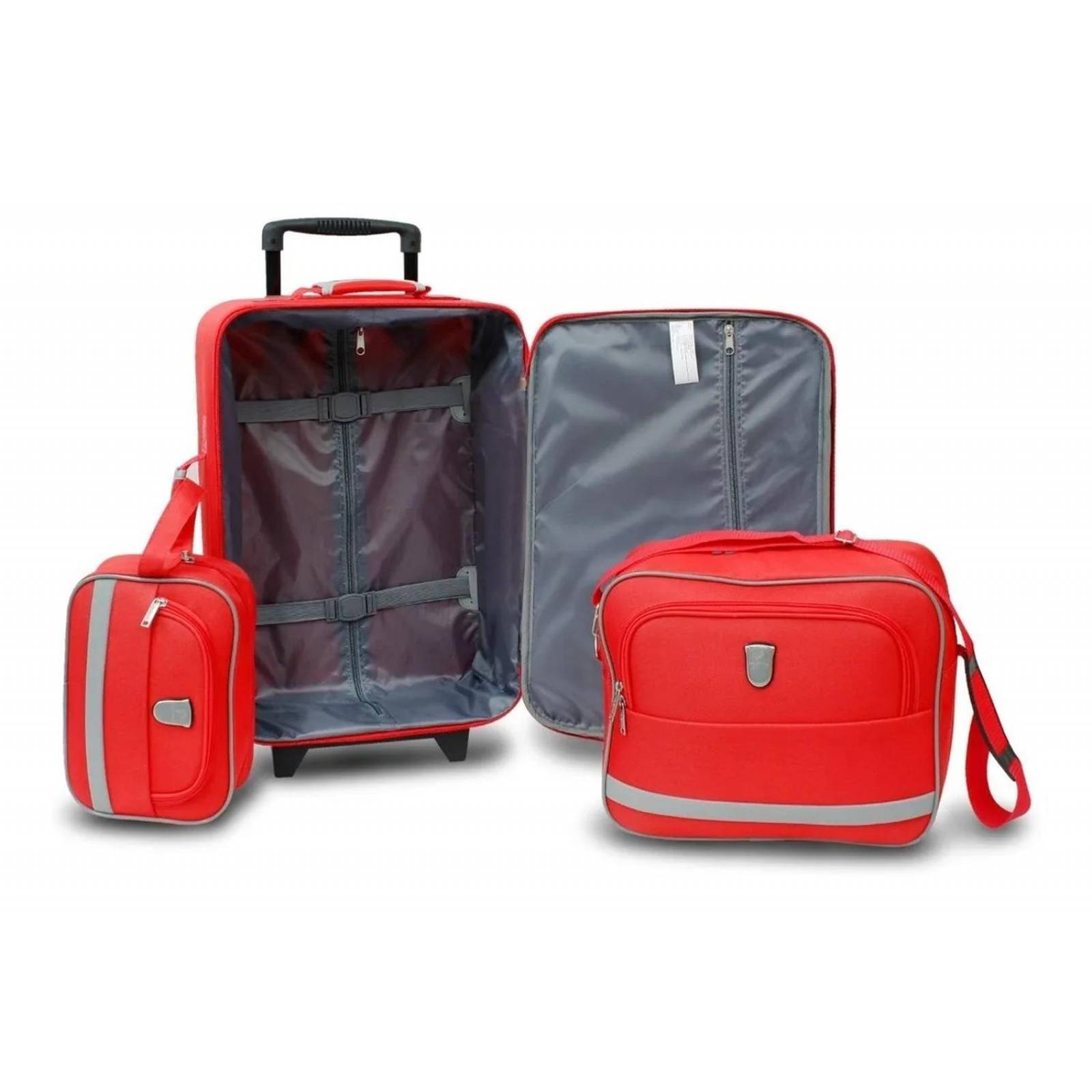 MALETA DE VIAJE CARRY ON + MALETIN + ESTUCHE COMBO 