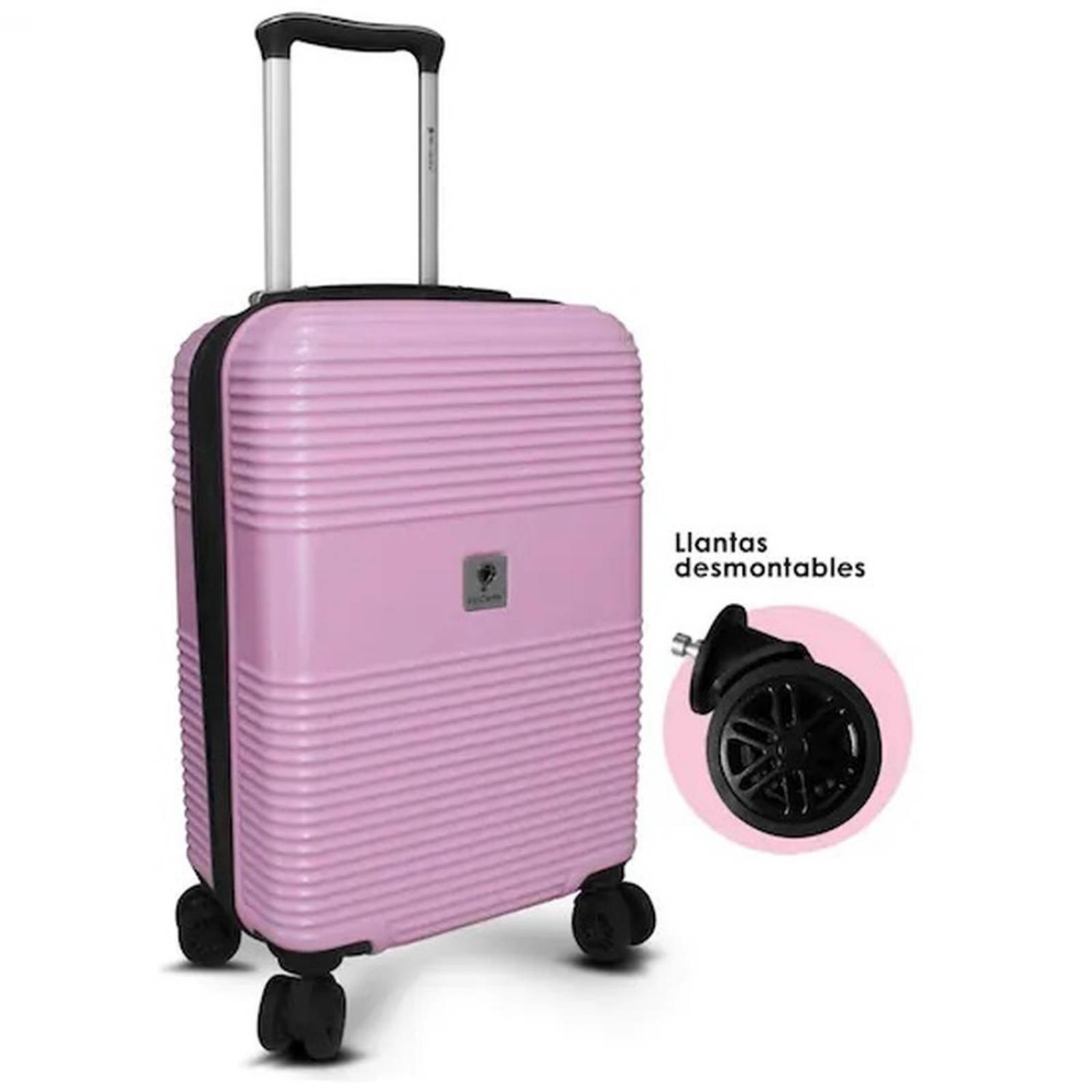 MALETA CARRY ON 18" LLANTAS DESMONTABLES AVIÓN VIAJE 
