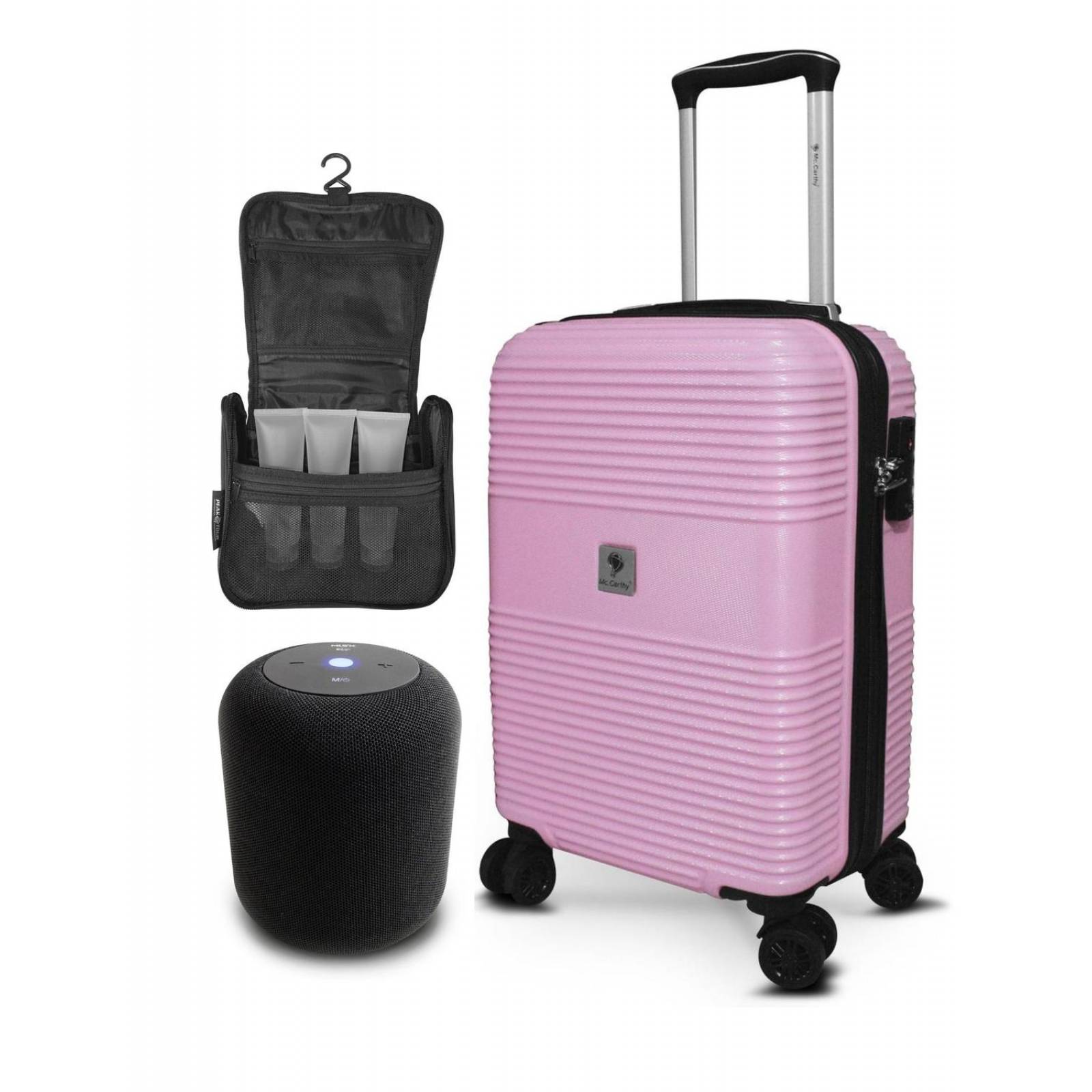 COMBO MALETA CARRY ON + BOCINA + ESTUCHE DE BAÑO