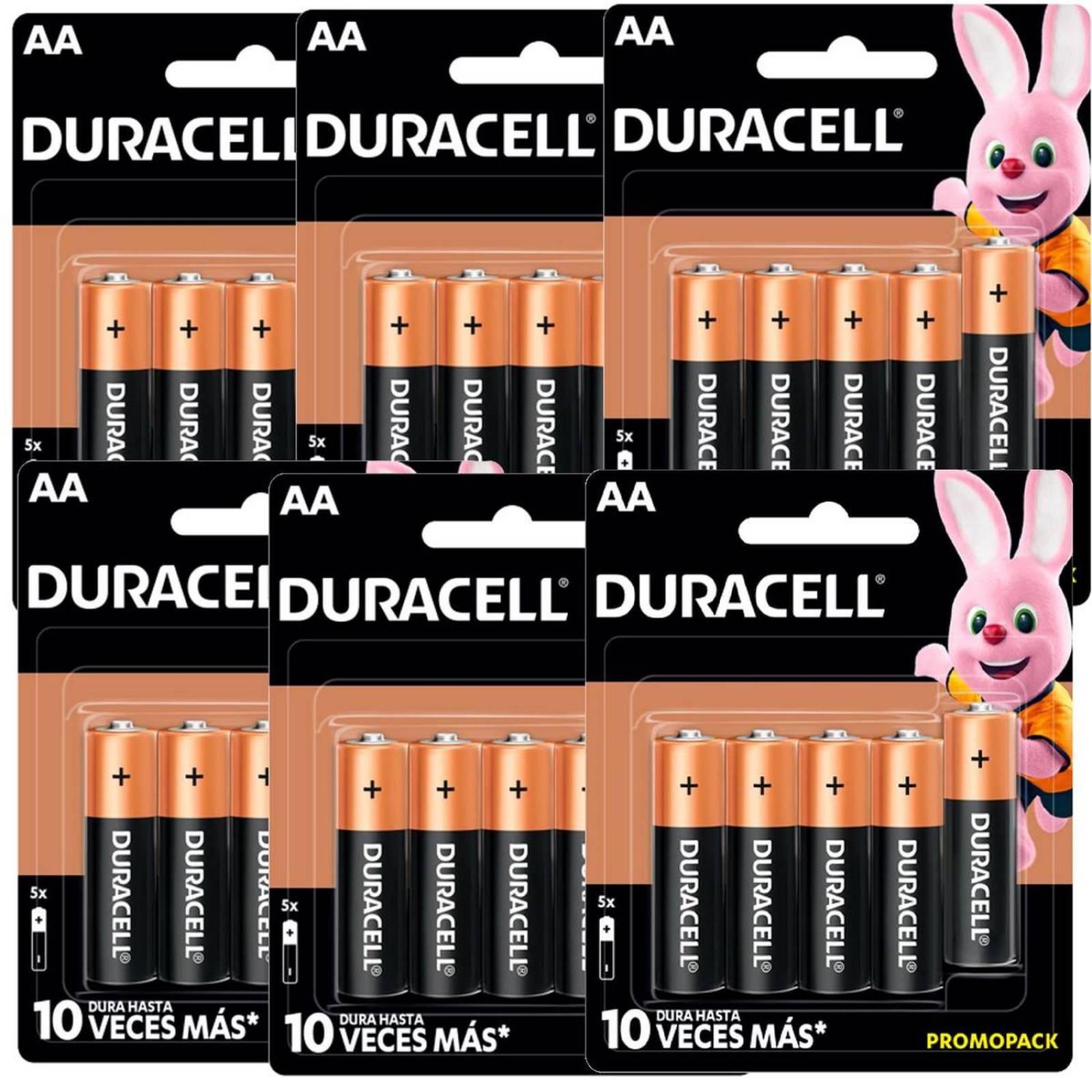 Pilas Duracell Promopack Aaa Con 4 Pilas + 2 Piezas