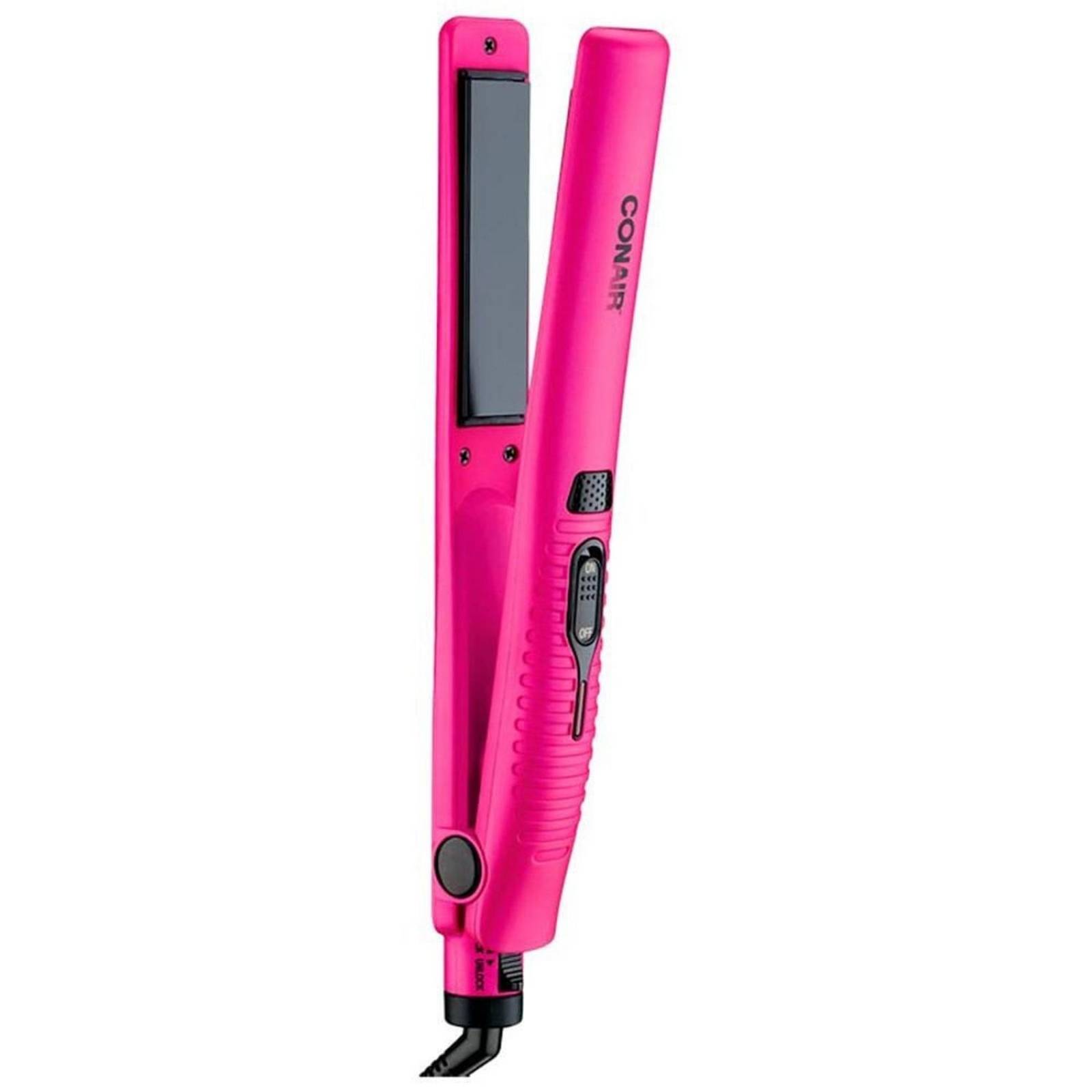 PLANCHA ALACIADORA CONAIR CS220PUES 1 PUL CERAMICA MORADO CON NEGRO