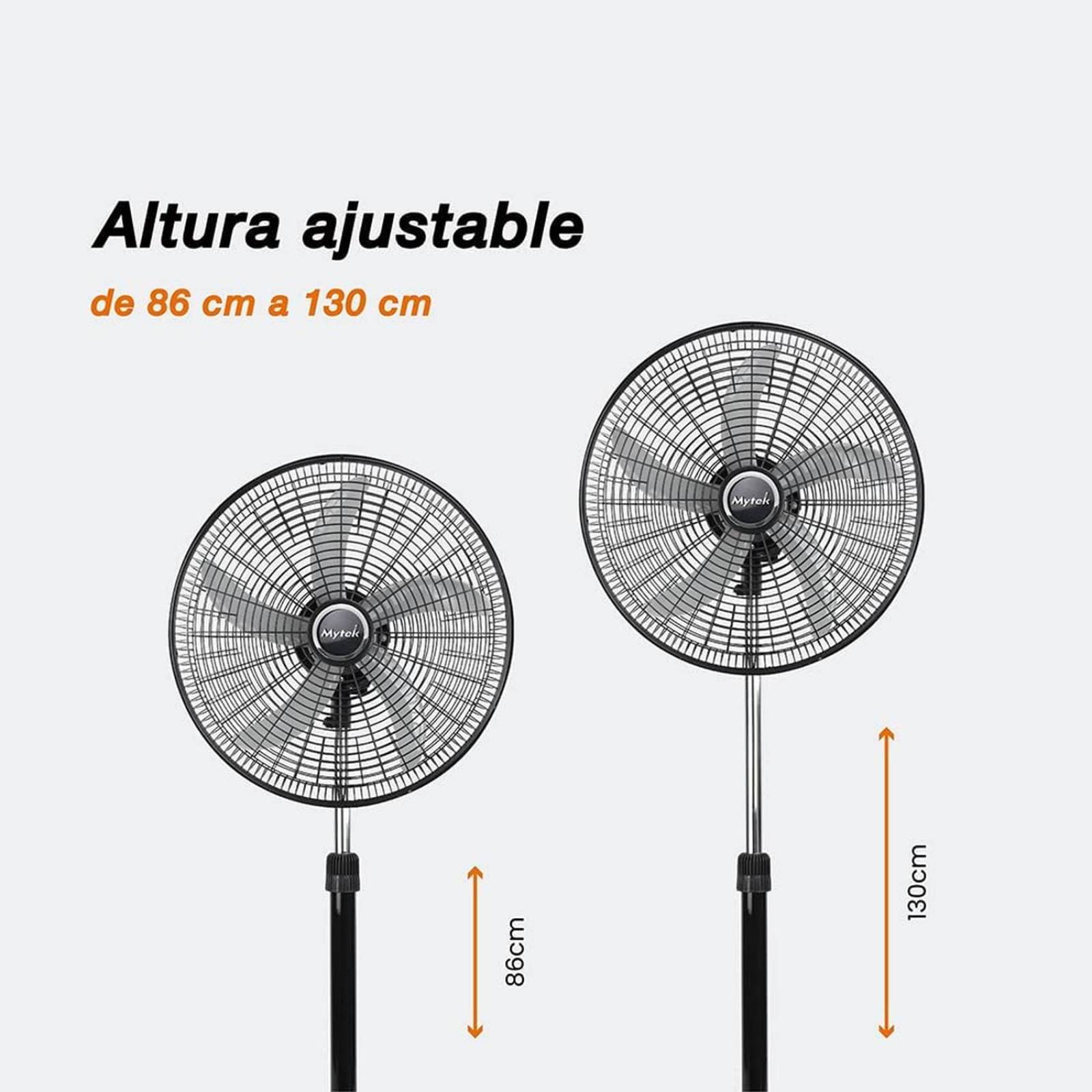 Ventilador Pedestal Mytek 3404 18 Pul 5 Aspas 120w 